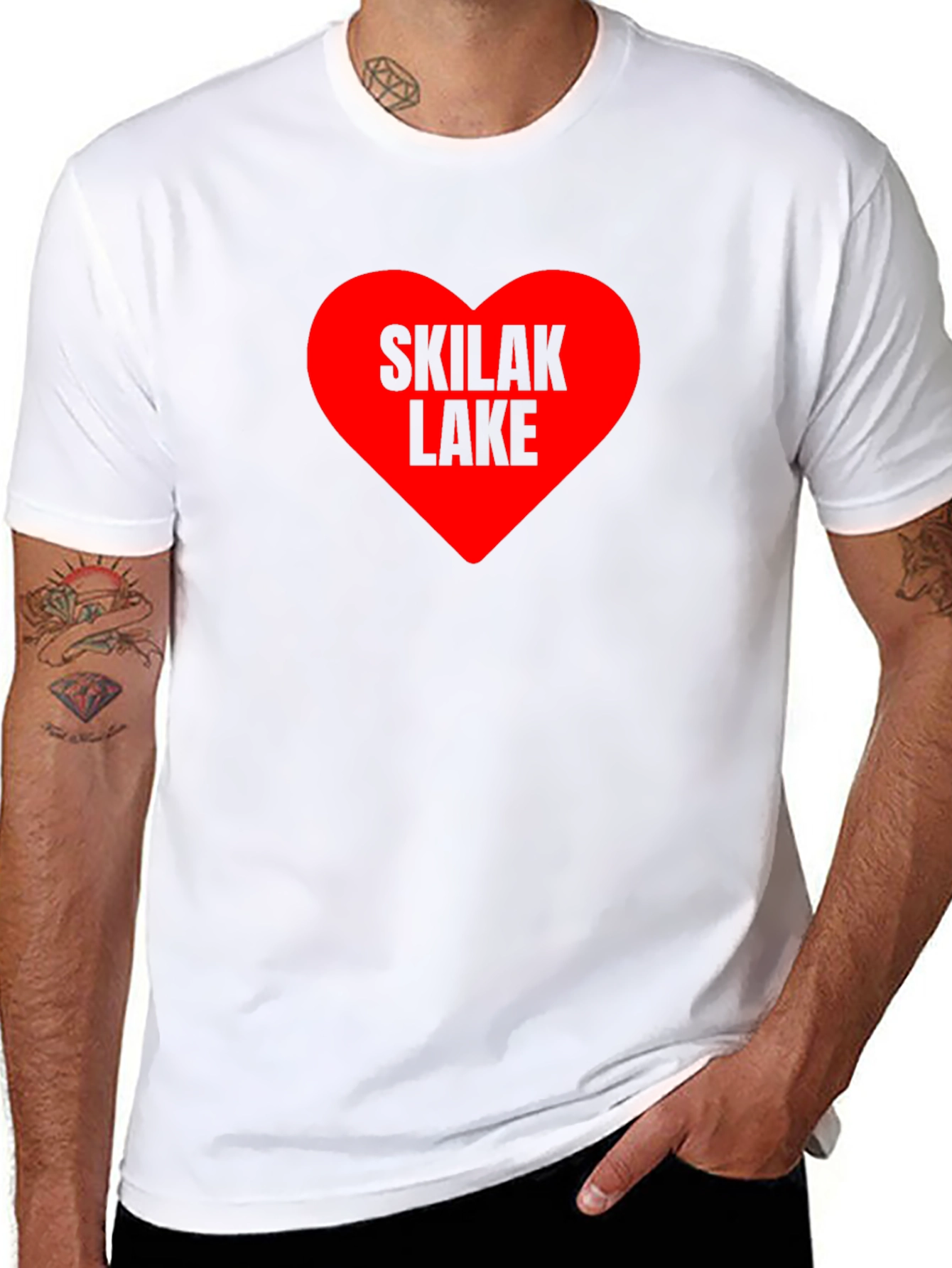 Skilak Lake Heart T-Shirt