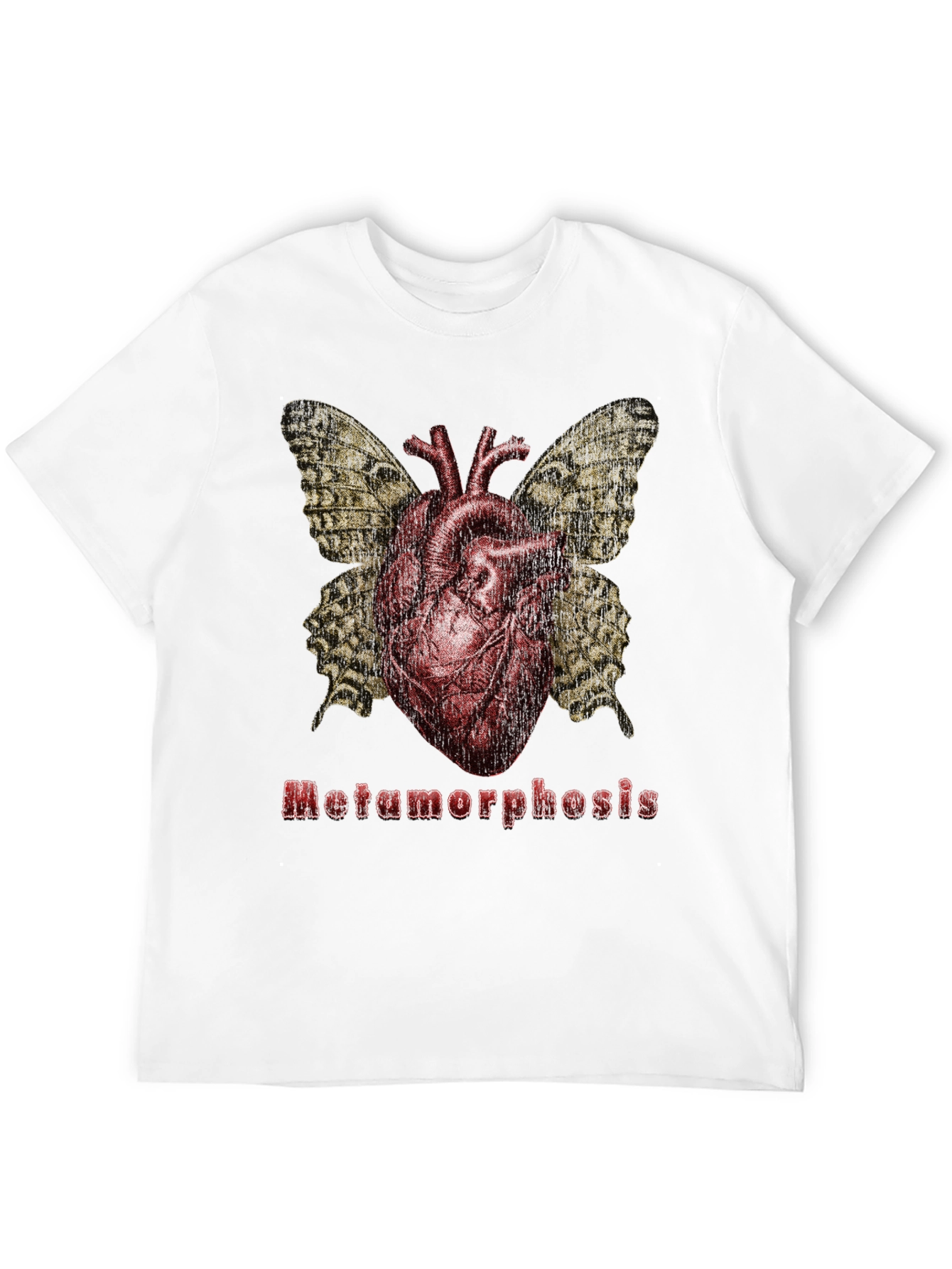Metamorphosis Heart Butterfly Graphic T-Shirt