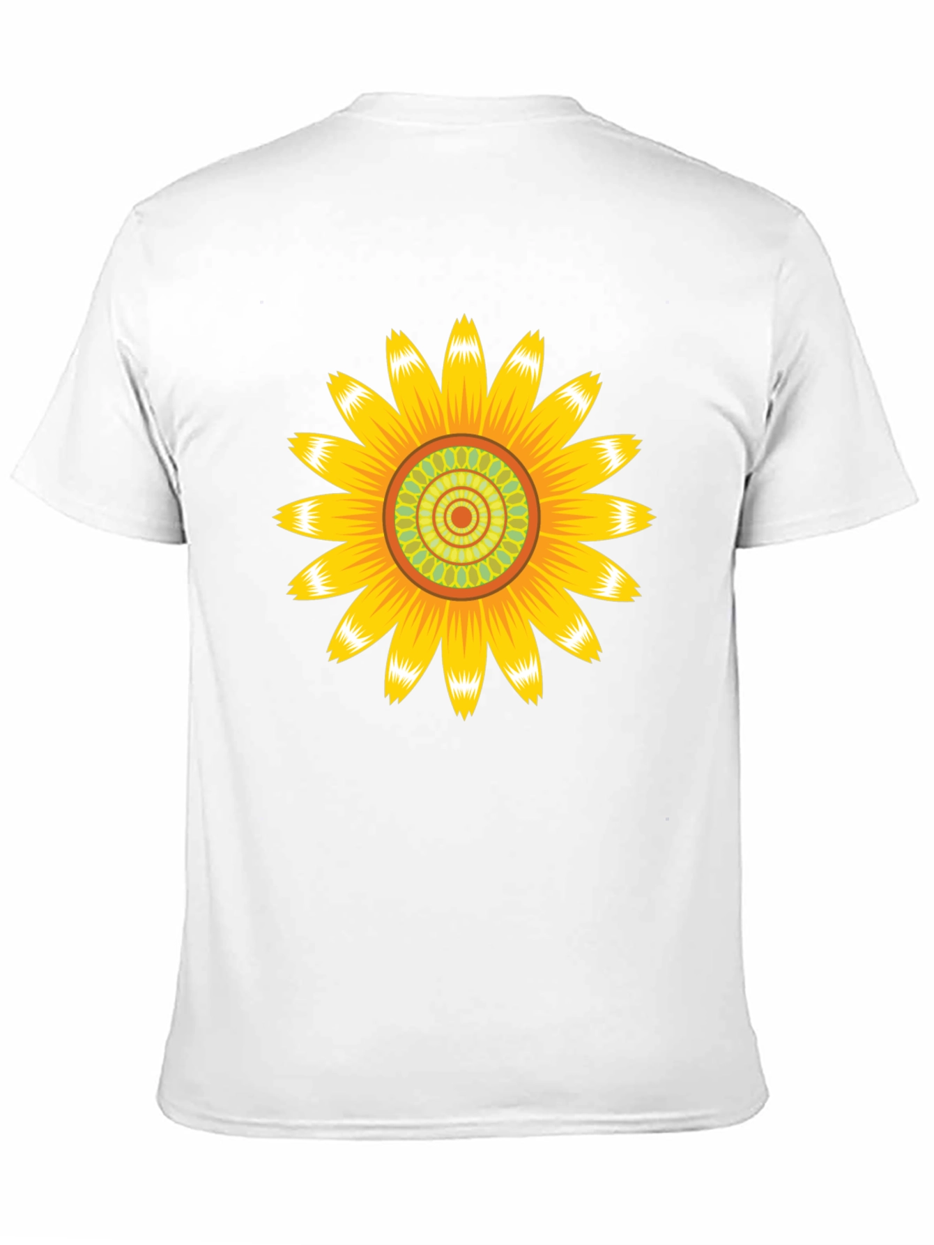 Sunflower Graphic Print Black T-Shirt