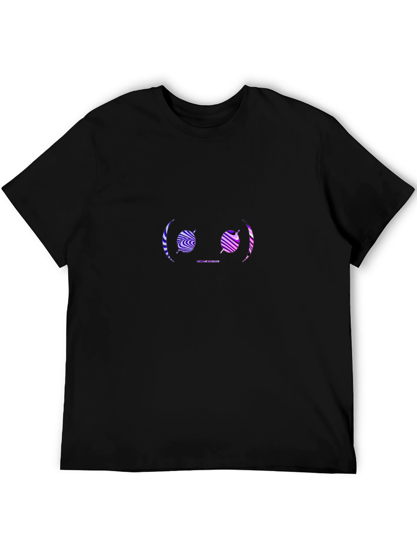 Abstract Face Graphic Tee - Black Unisex T-Shirt
