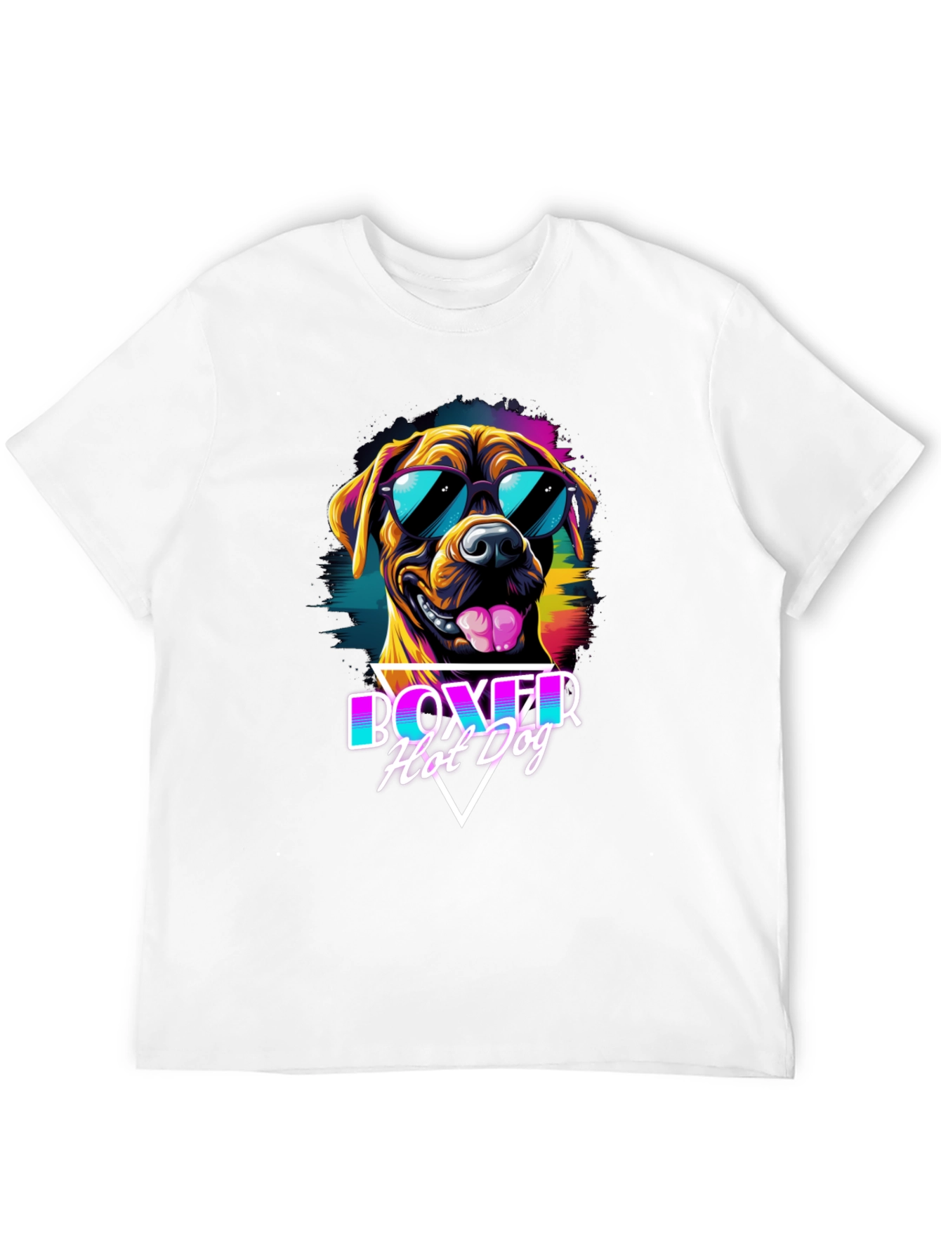 Boxer Hot Dog Graphic T-Shirt