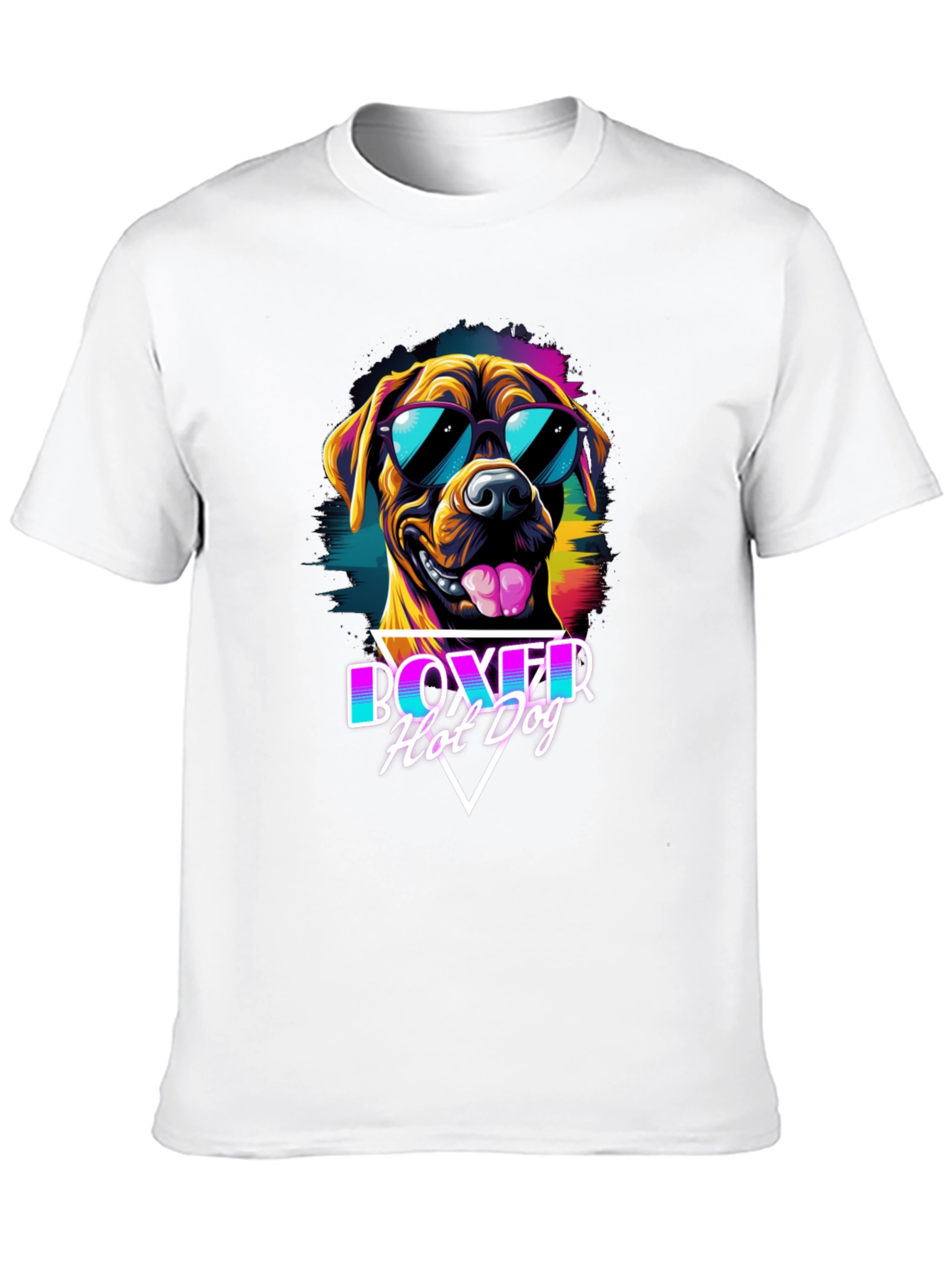 Boxer Hot Dog Graphic T-Shirt