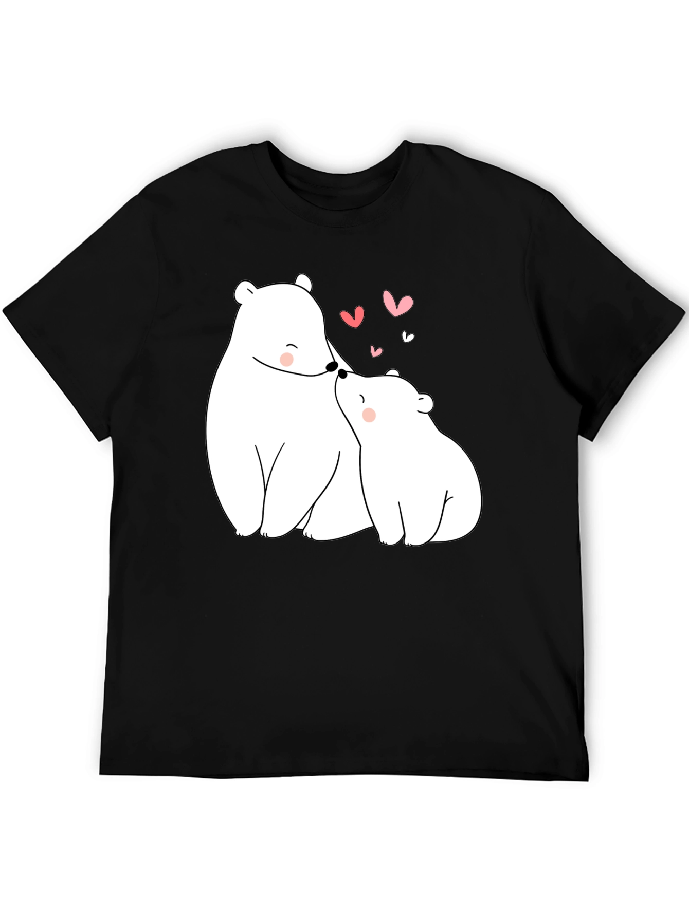 Bear Hugs Graphic Tee - Black Casual Shirt