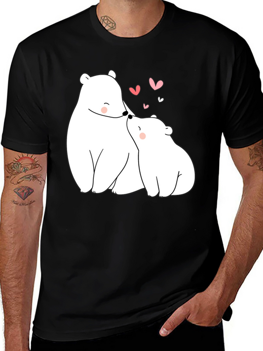 Bear Hugs Graphic Tee - Black Casual Shirt