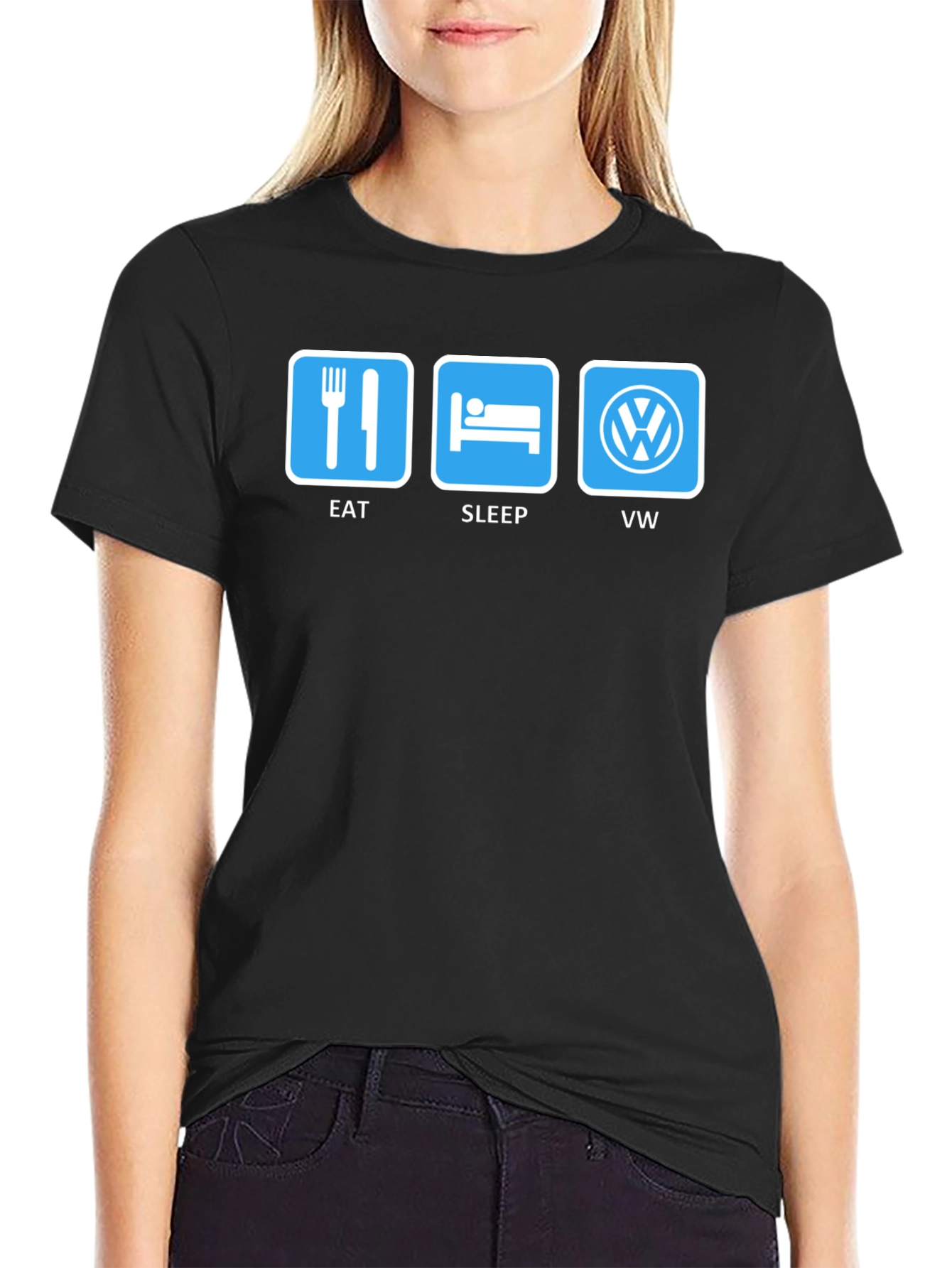 Eat Sleep VW T-Shirt - Car Enthusiast Tee