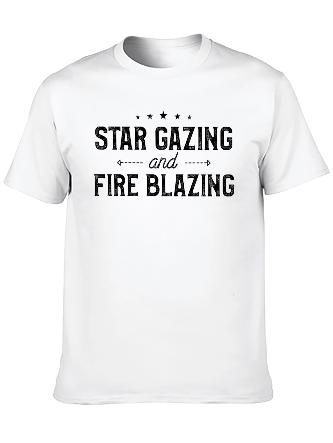 Star Gazing & Fire Blazing Graphic T-Shirt