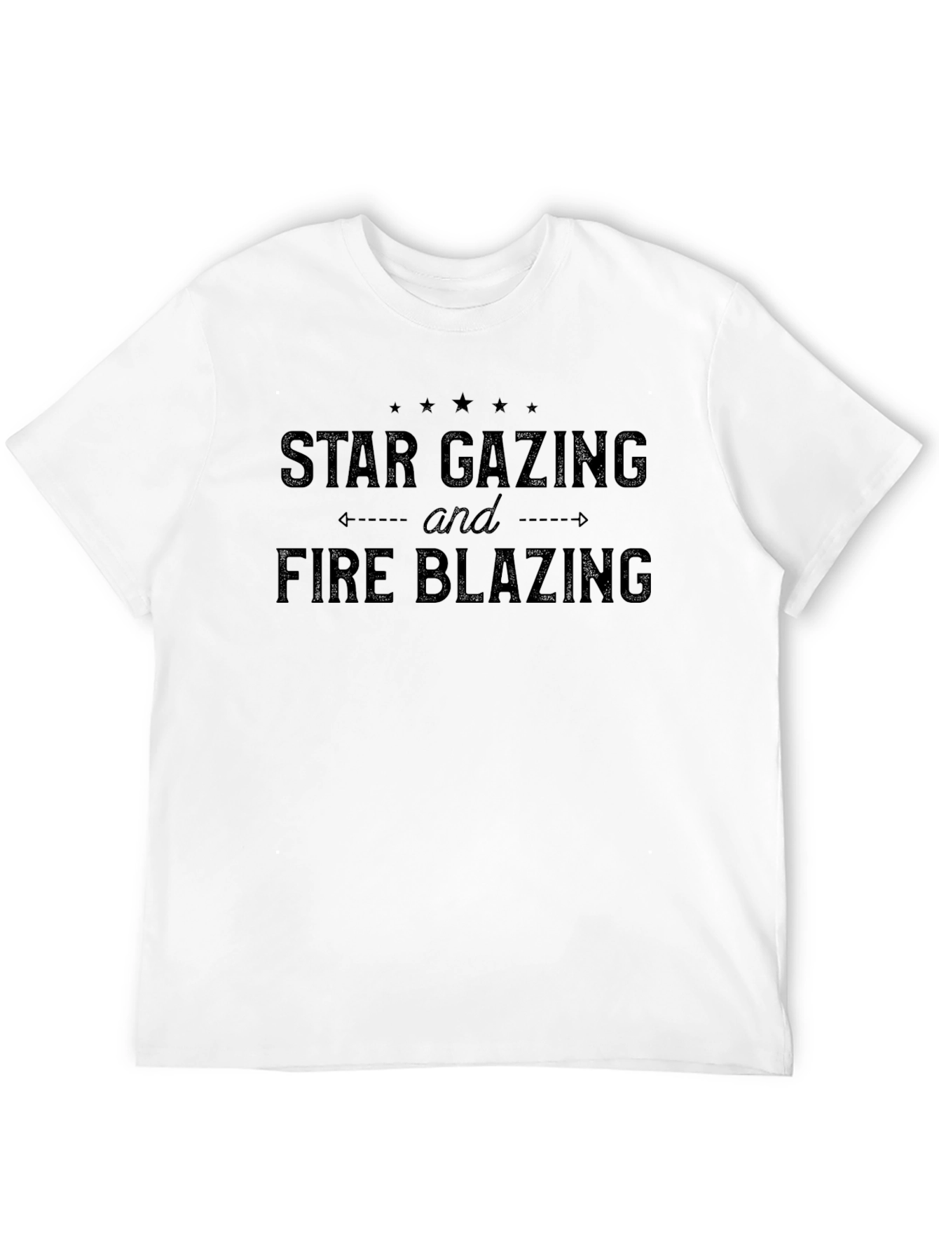 Star Gazing & Fire Blazing Graphic T-Shirt