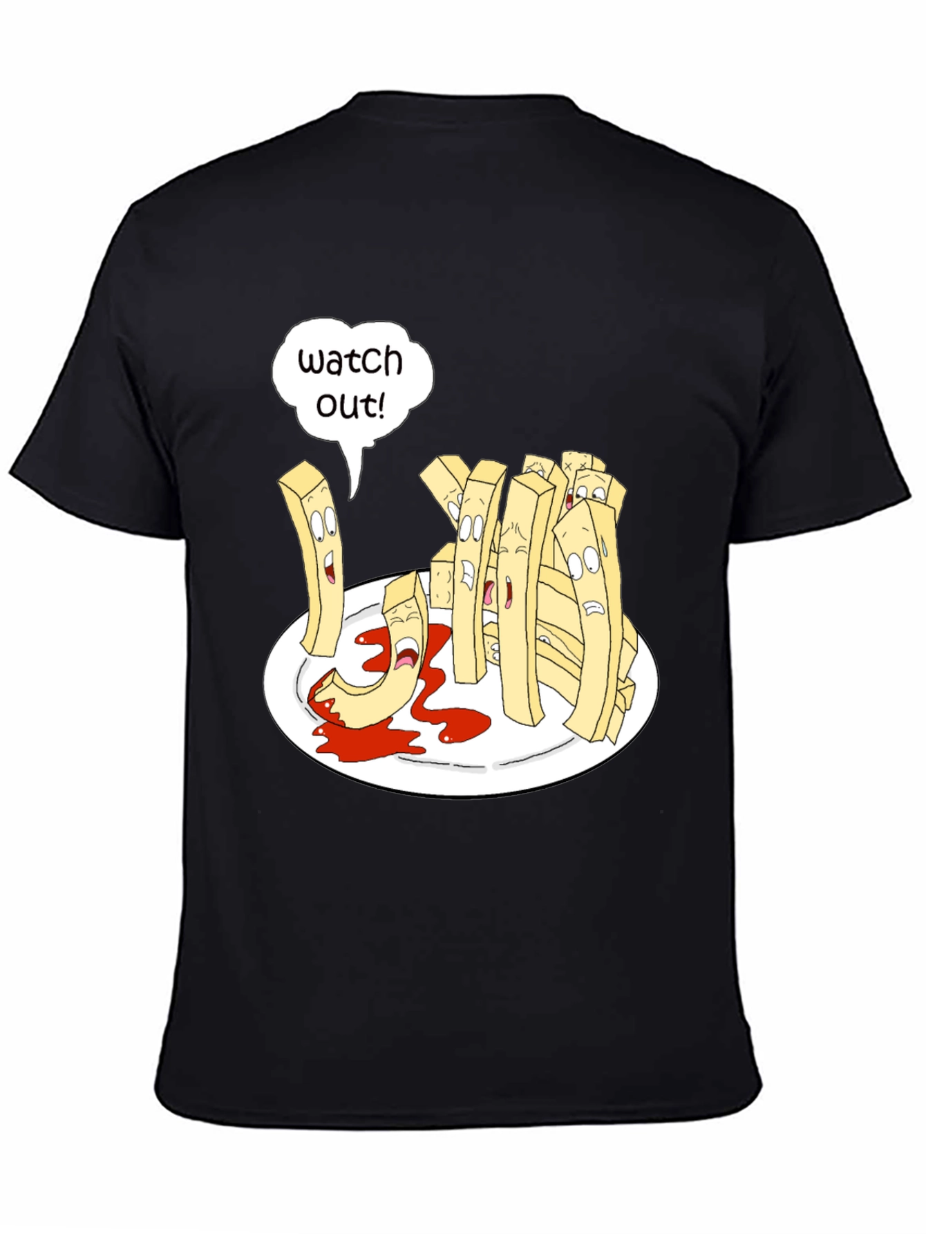 Funny Fry Cartoon T-Shirt