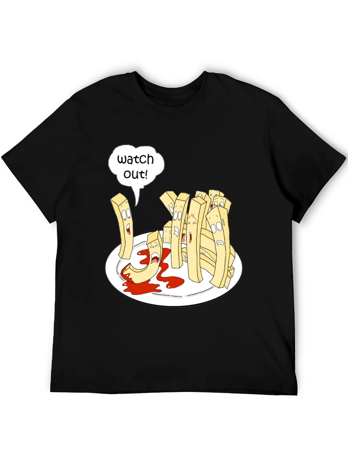 Funny Fry Cartoon T-Shirt