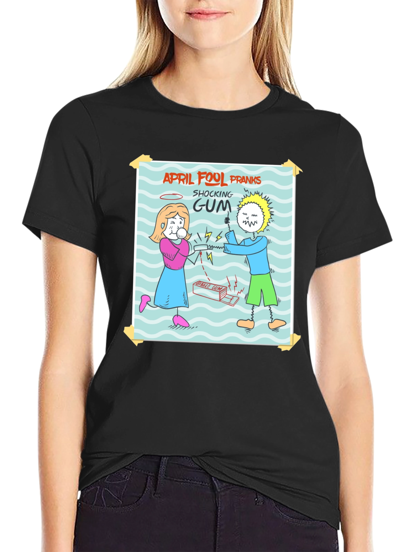 April Fools Day Shocking Gum Prank T-Shirt
