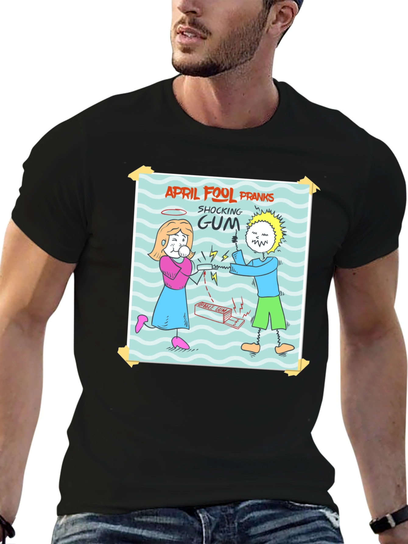 April Fools Day Shocking Gum Prank T-Shirt