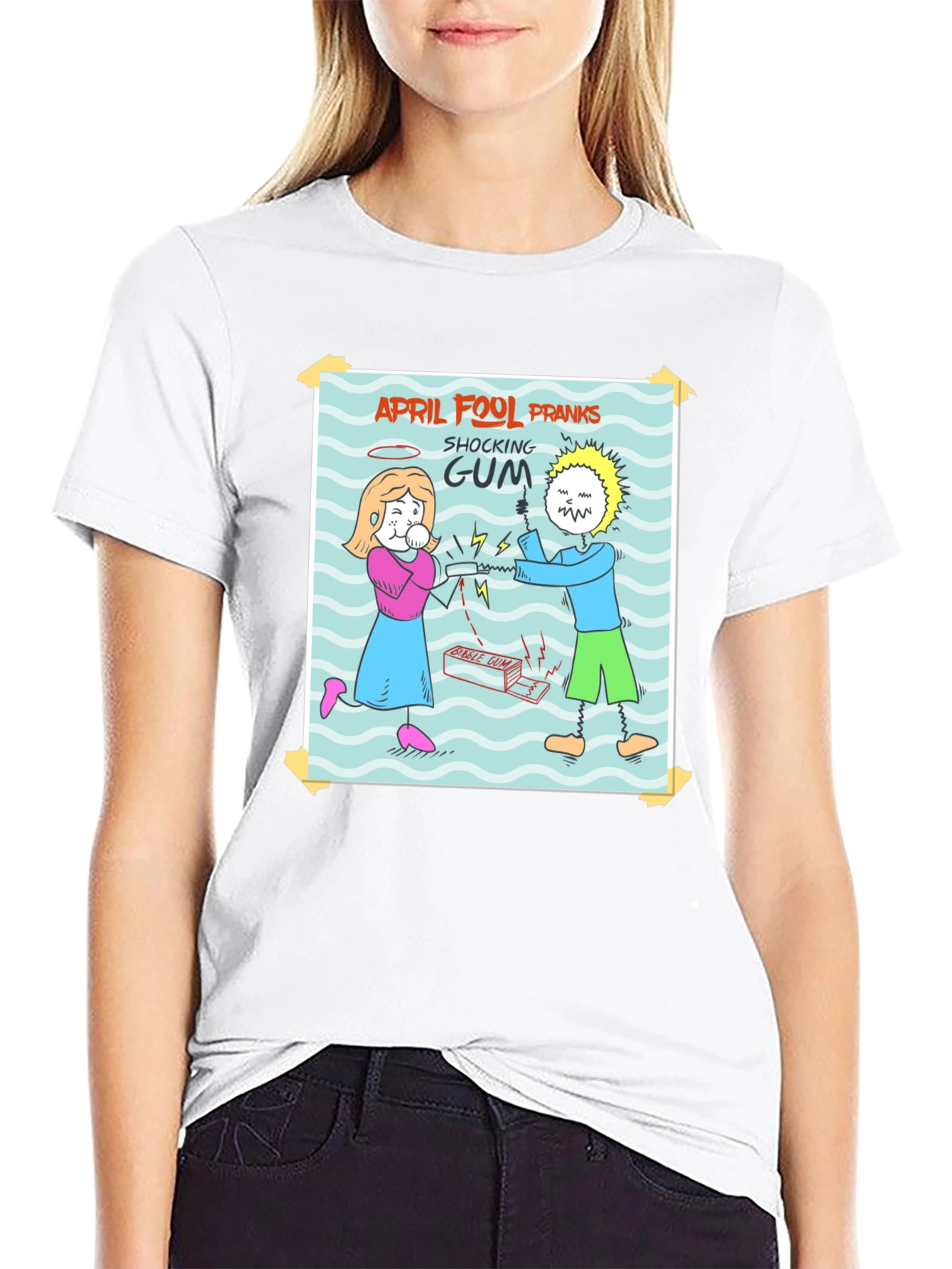 April Fools Day Shocking Gum Prank T-Shirt