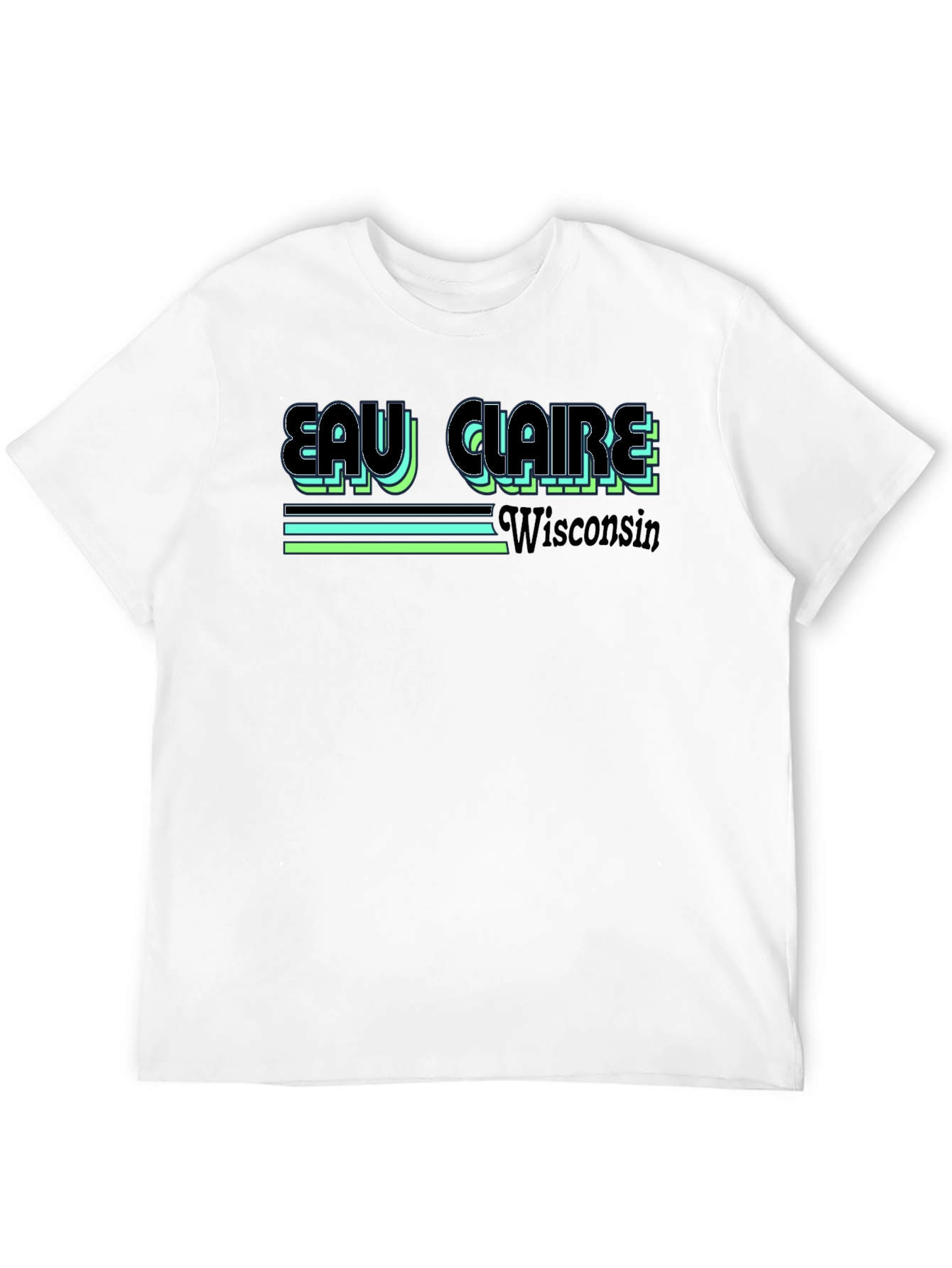 Eau Claire Wisconsin Retro Graphic T-Shirt