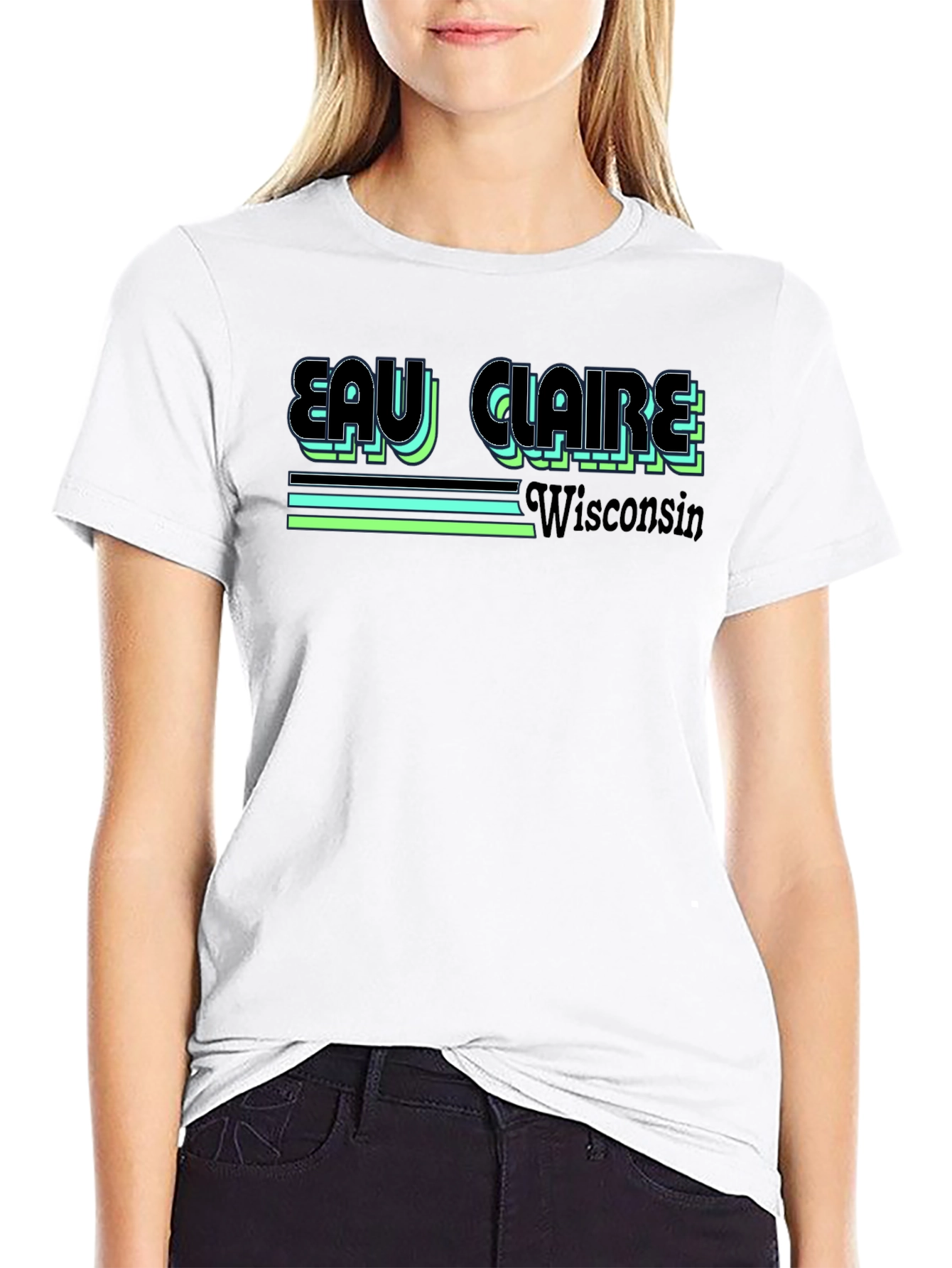Eau Claire Wisconsin Retro Graphic T-Shirt