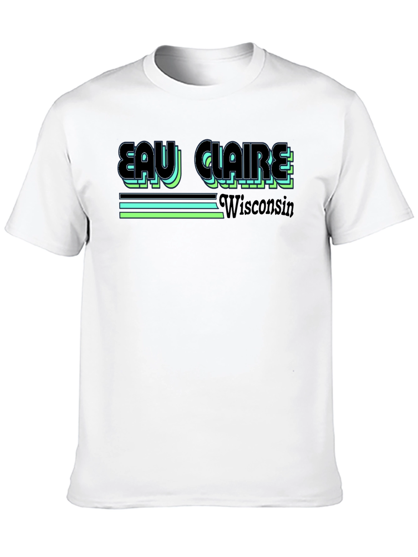 Eau Claire Wisconsin Retro Graphic T-Shirt