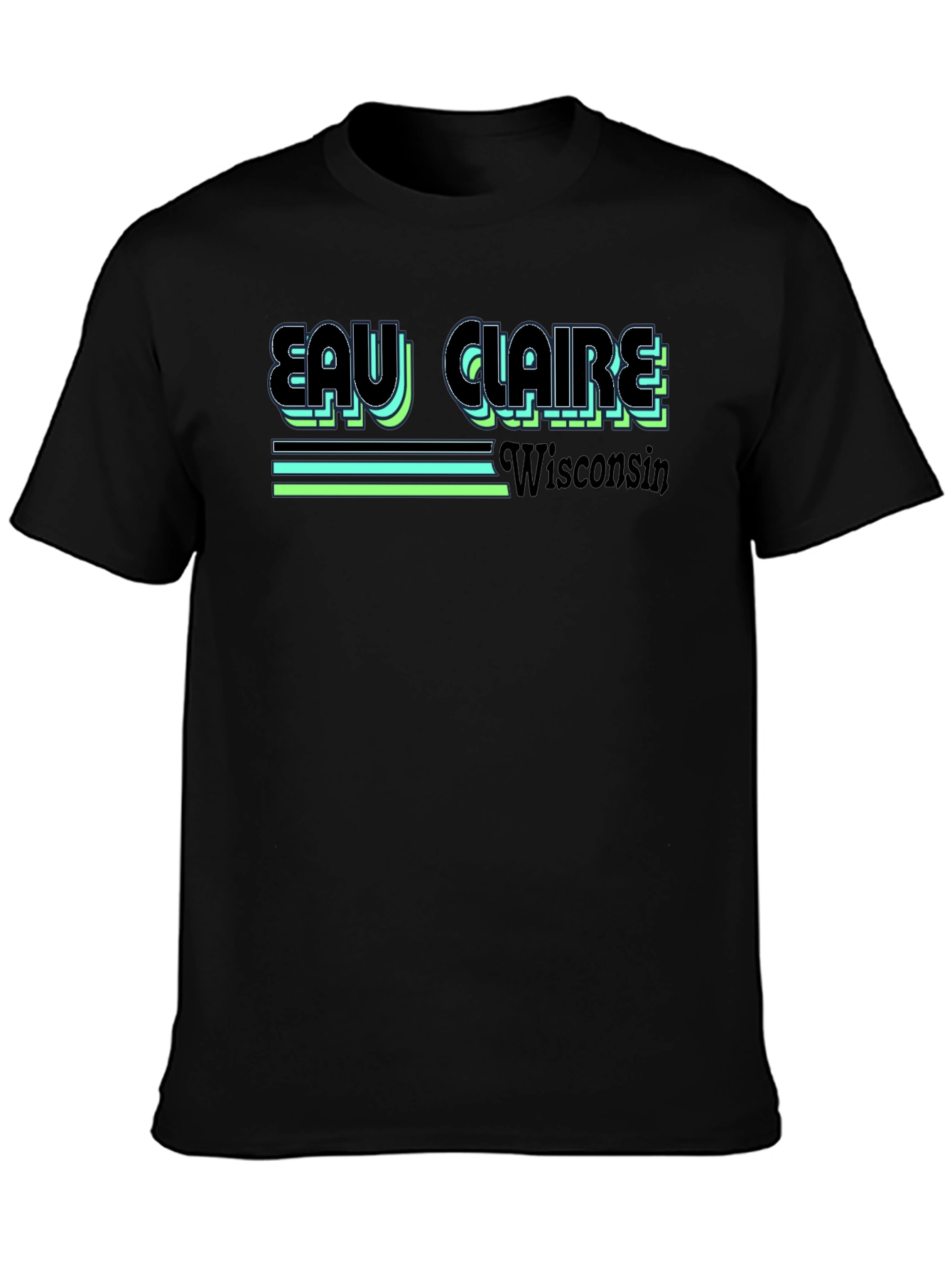 Eau Claire Wisconsin Retro Graphic T-Shirt