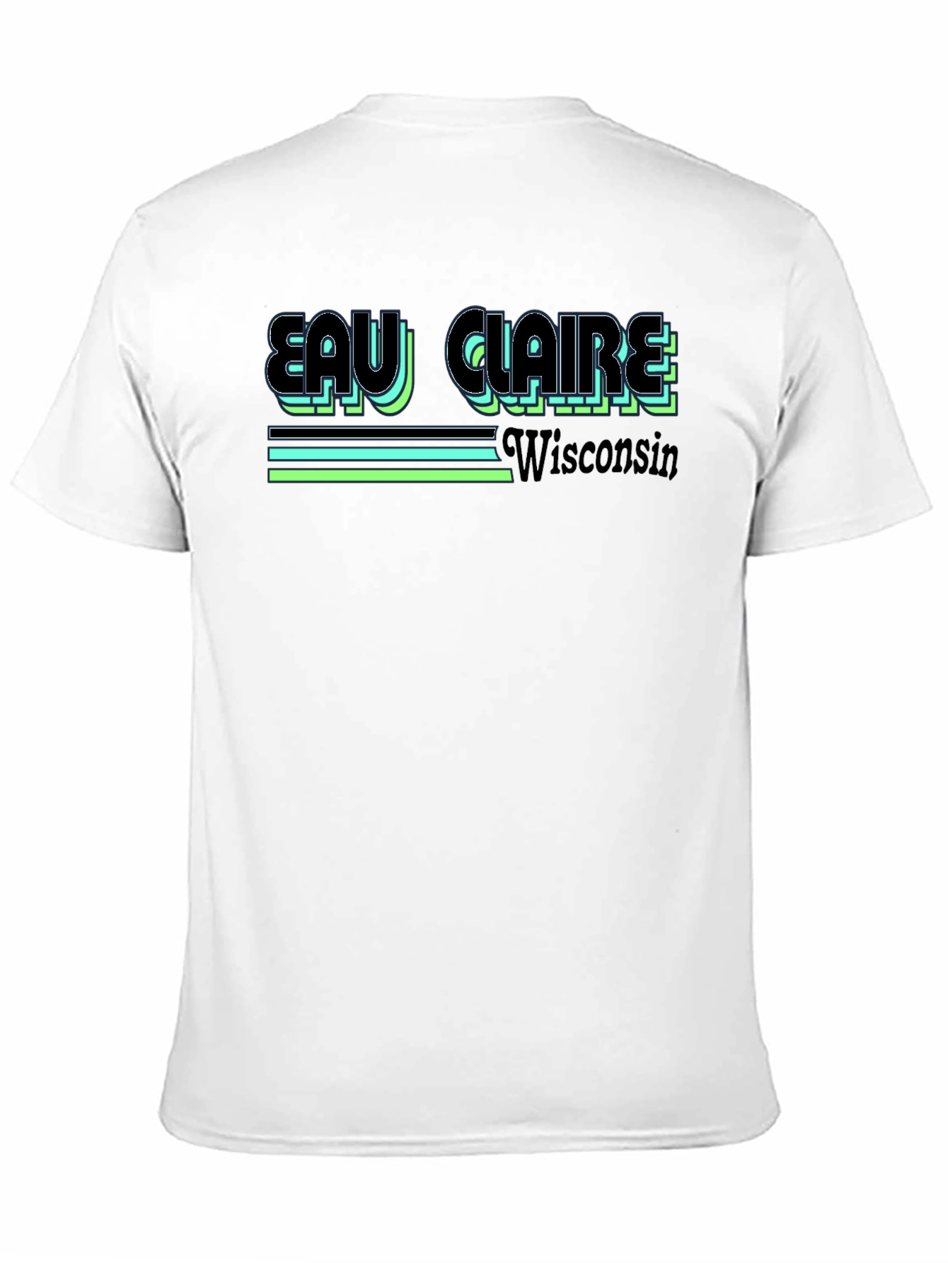 Eau Claire Wisconsin Retro Graphic T-Shirt
