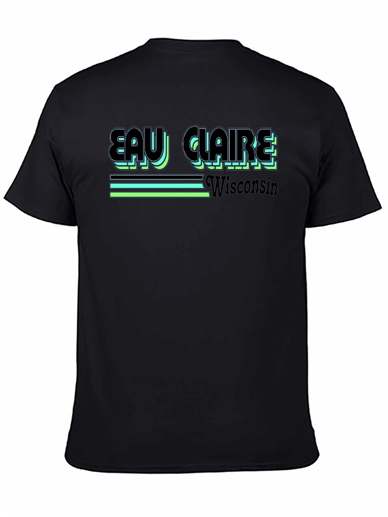 Eau Claire Wisconsin Retro Graphic T-Shirt