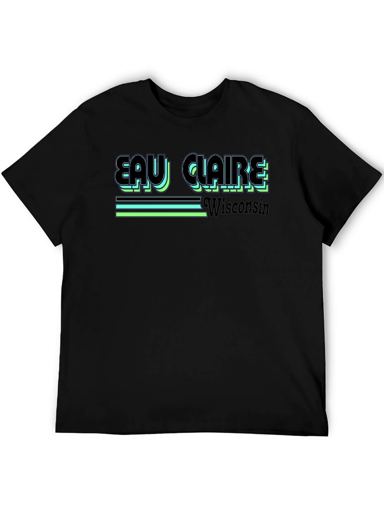 Eau Claire Wisconsin Retro Graphic T-Shirt