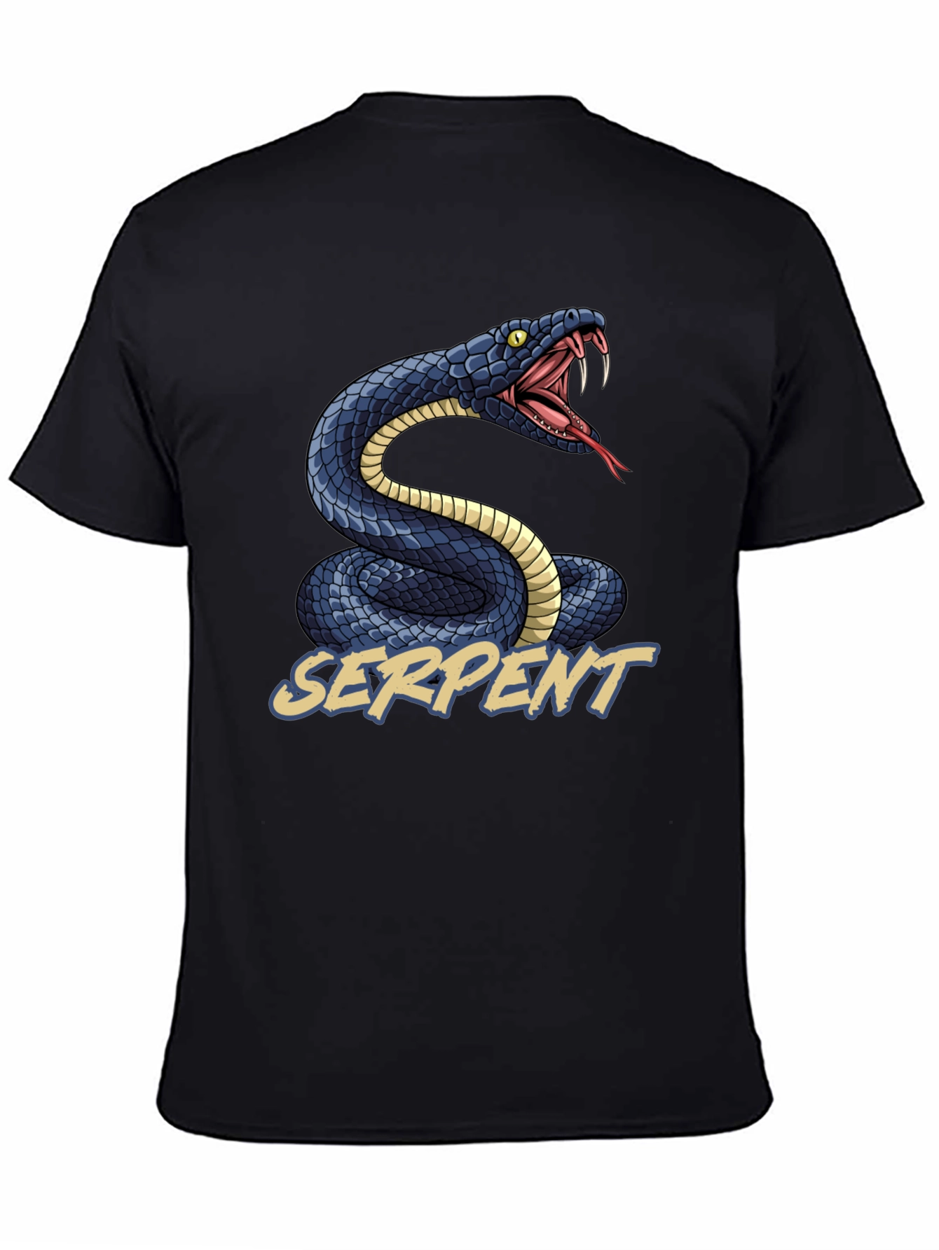 Serpent Graphic T-Shirt - Black