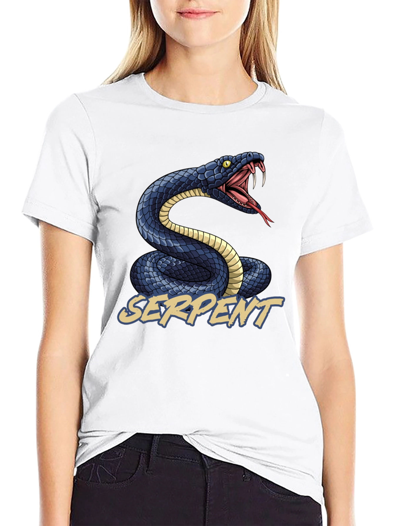 Serpent Graphic T-Shirt - Black