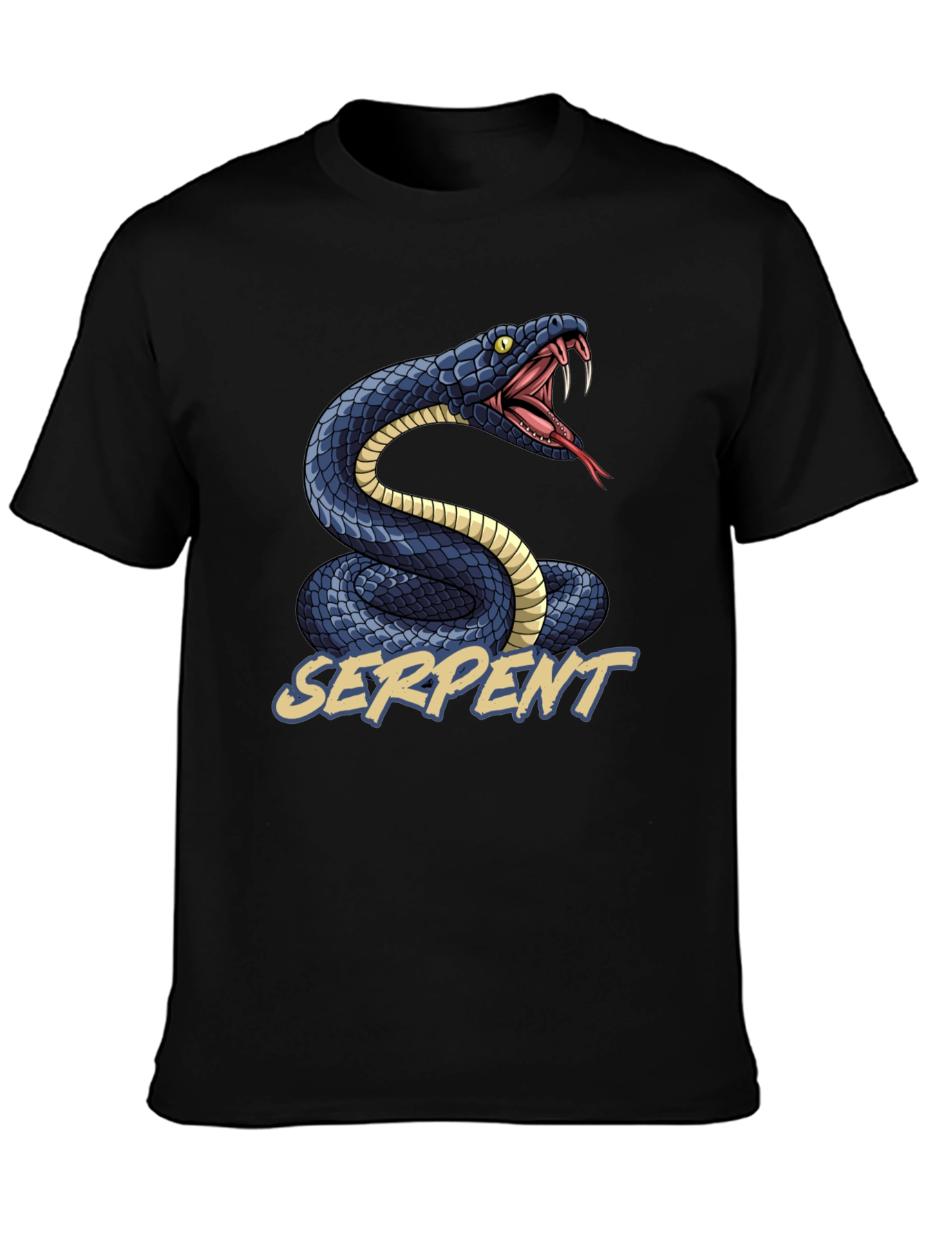 Serpent Graphic T-Shirt - Black