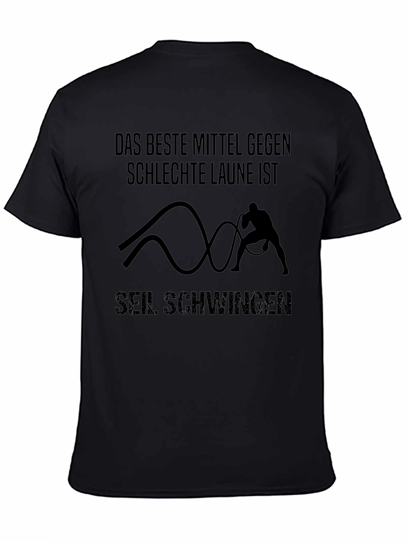 Motivational Workout T-Shirt - Seil Schwingen Design