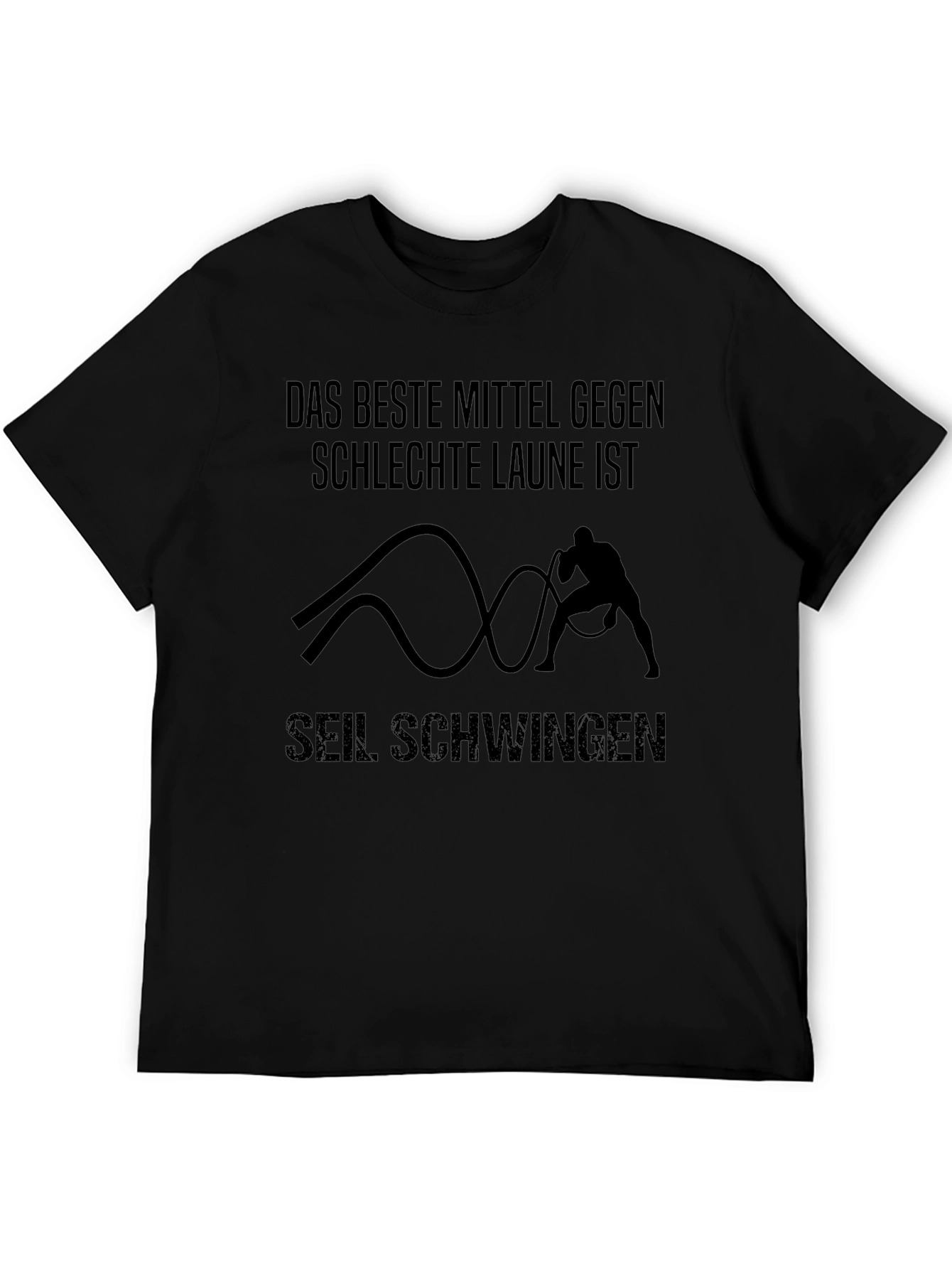 Motivational Workout T-Shirt - Seil Schwingen Design