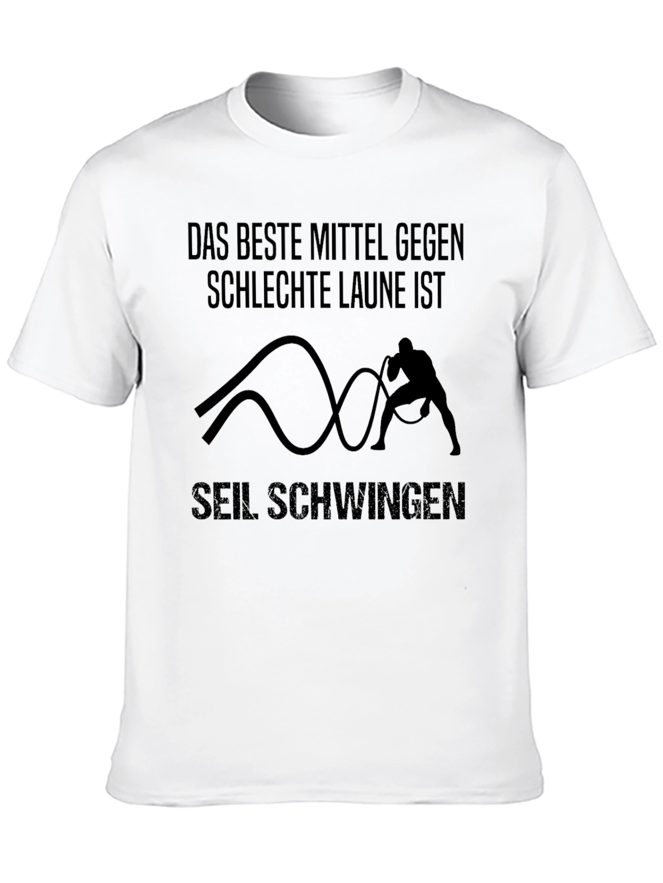 Motivational Workout T-Shirt - Seil Schwingen Design
