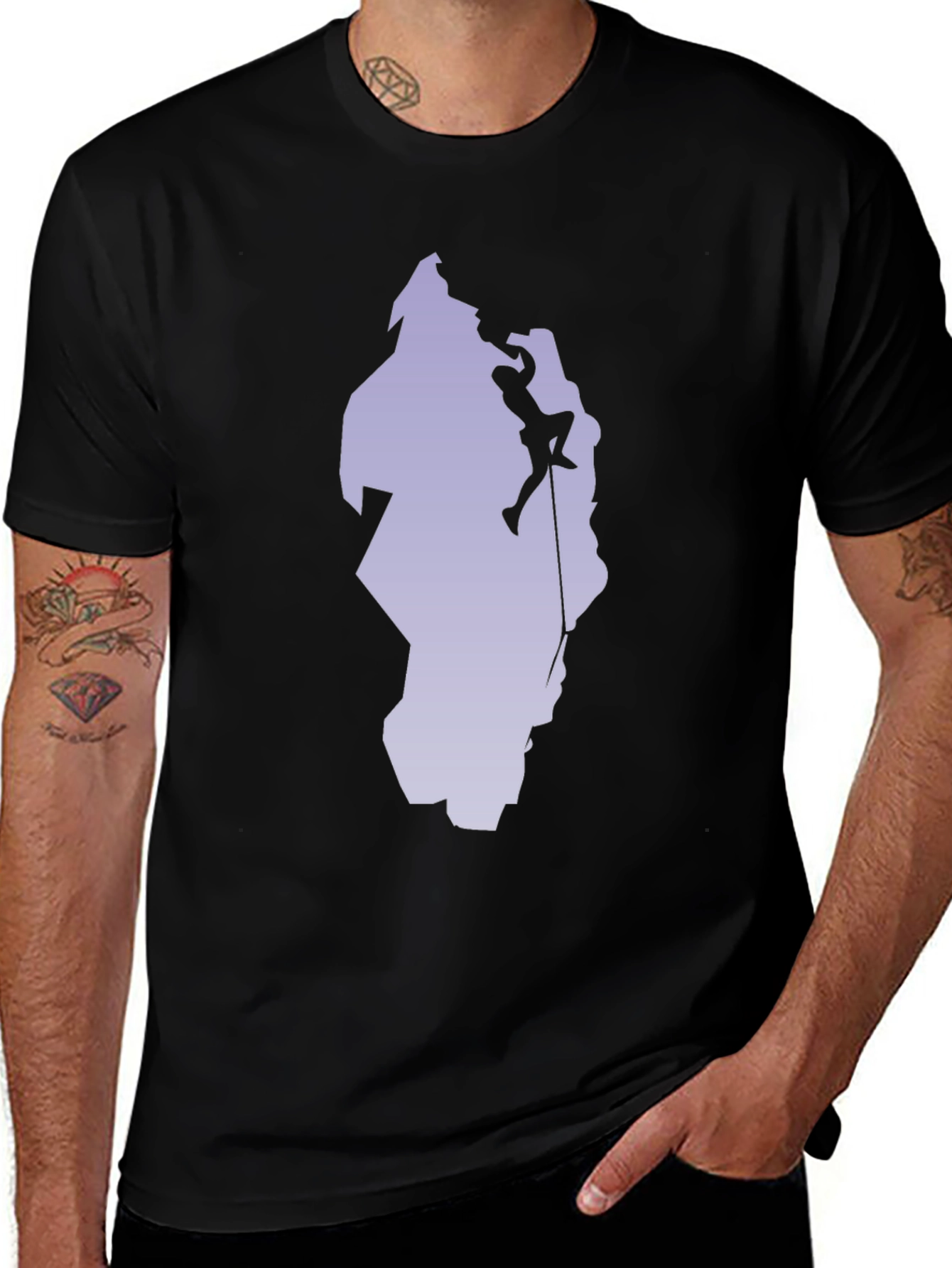 Climber Silhouette Graphic T-Shirt