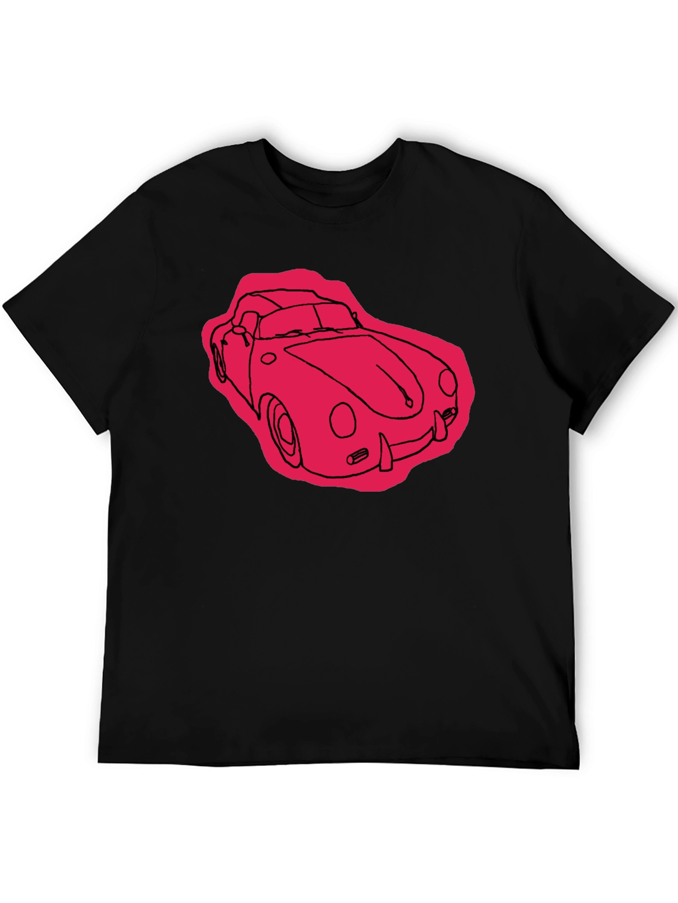 Classic Car Graphic T-Shirt - Black
