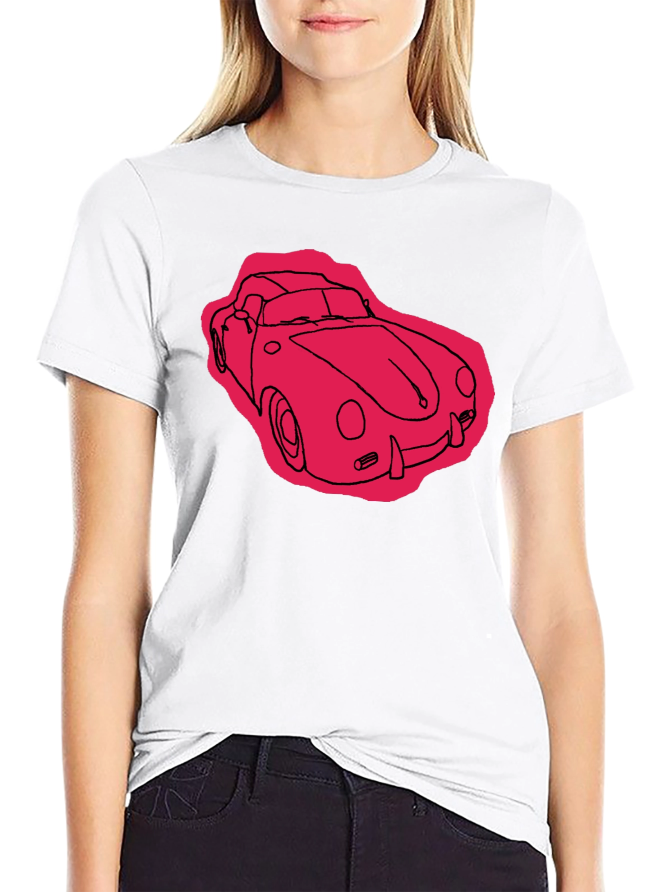 Classic Car Graphic T-Shirt - Black