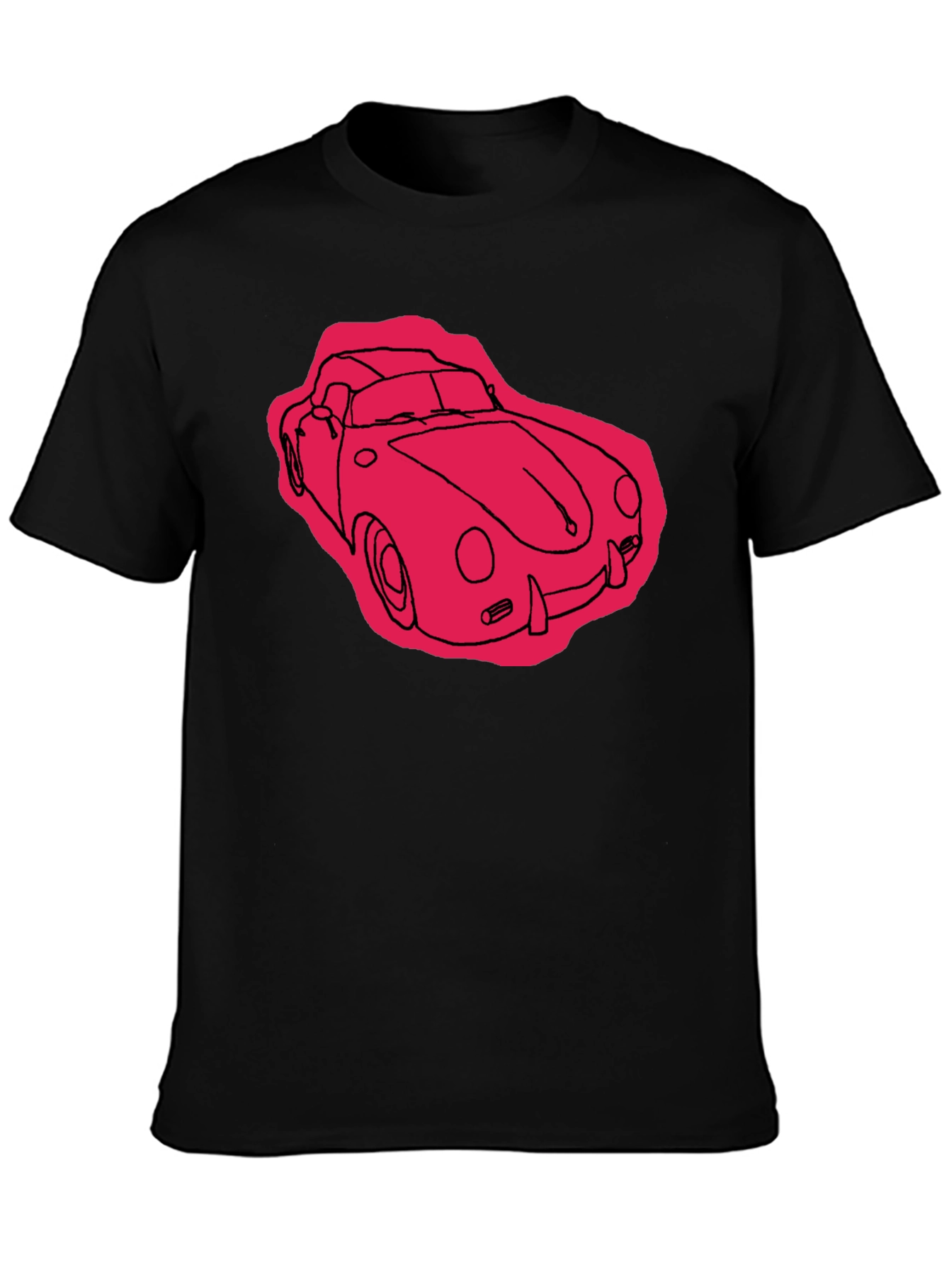 Classic Car Graphic T-Shirt - Black
