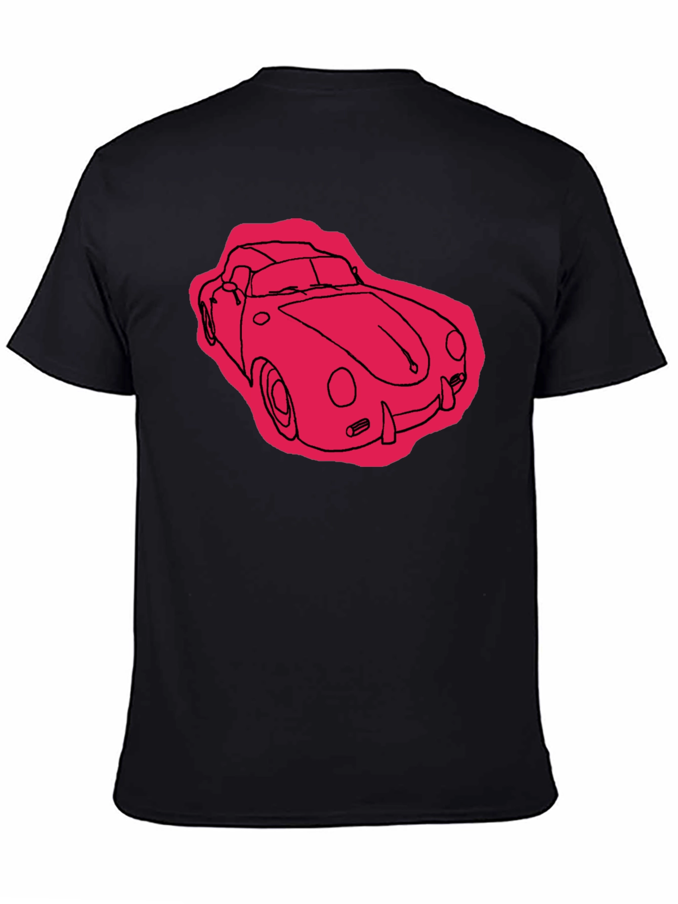 Classic Car Graphic T-Shirt - Black