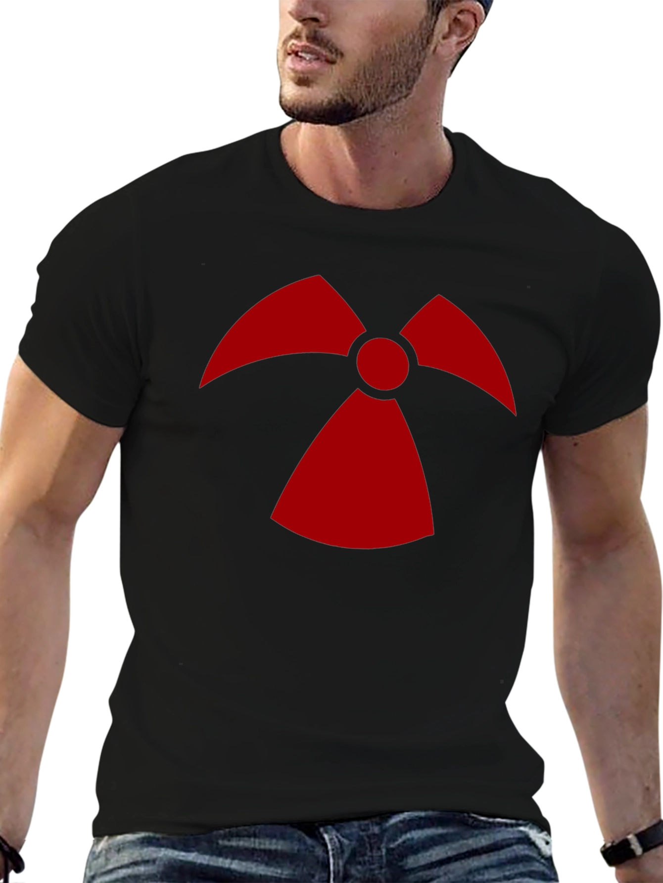 Radioactive Symbol Graphic Tee - Mens Black T-Shirt