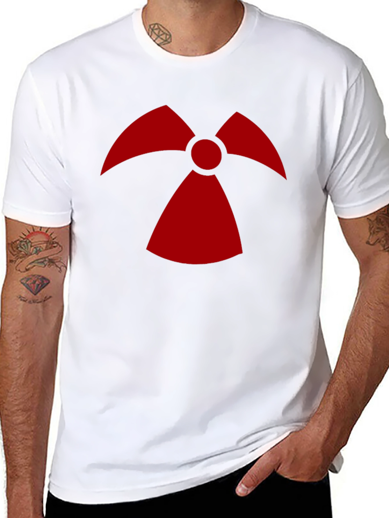 Radioactive Symbol Graphic Tee - Mens Black T-Shirt