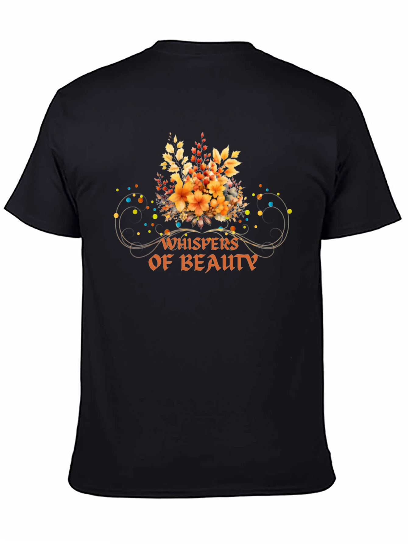 Whispers of Beauty Floral T-Shirt - Black