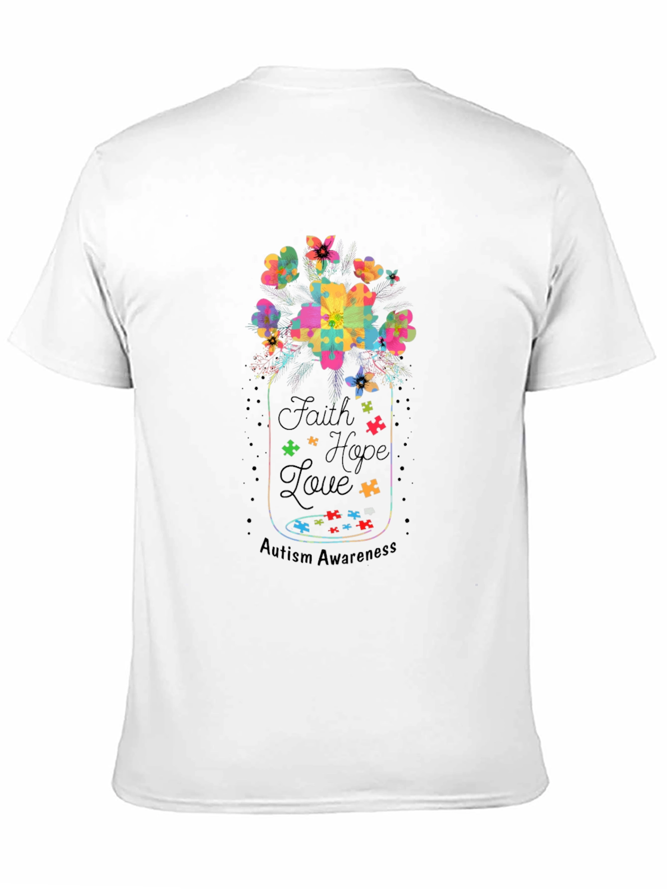 Faith Hope Love Autism Awareness T-Shirt