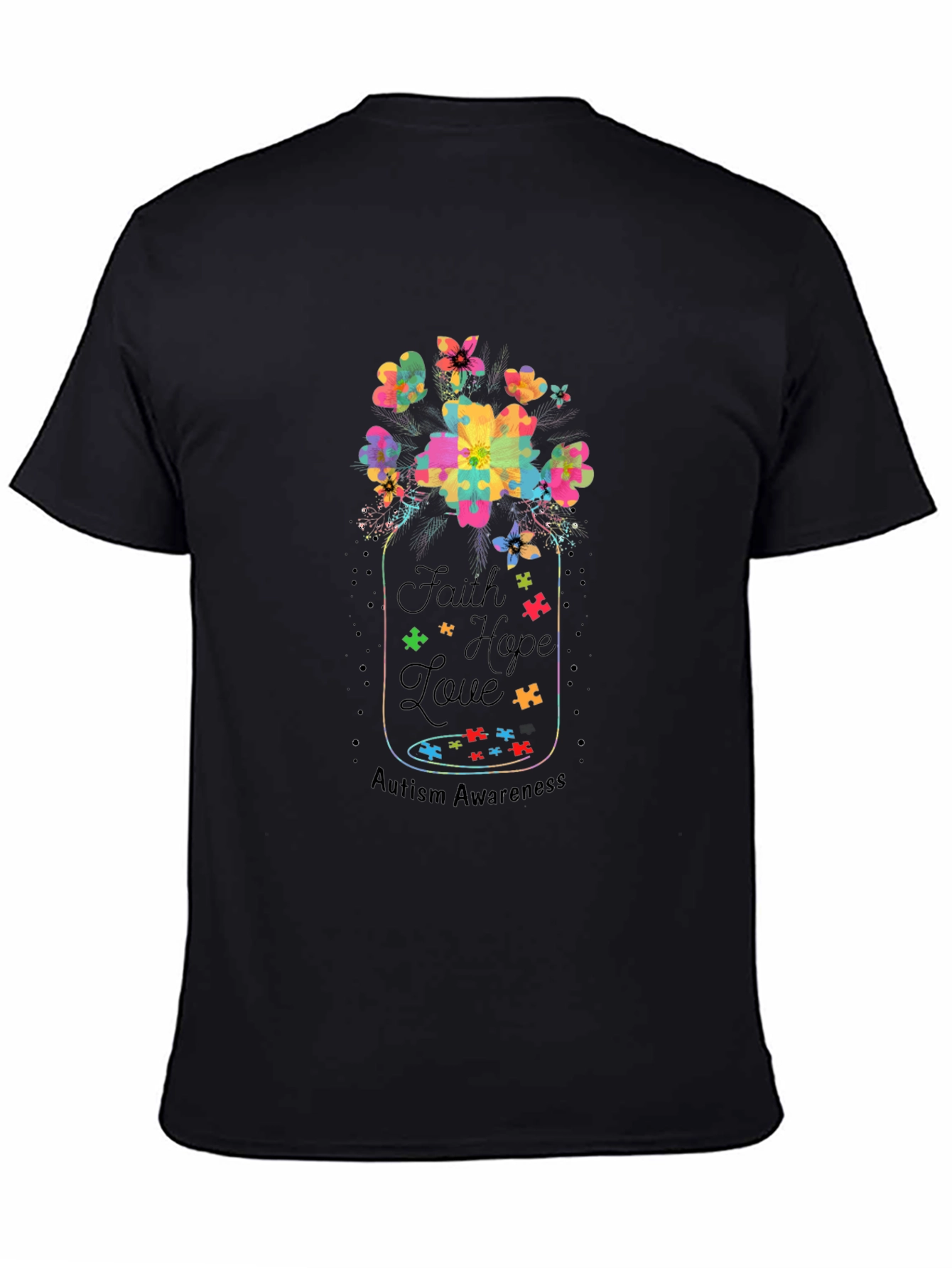 Faith Hope Love Autism Awareness T-Shirt