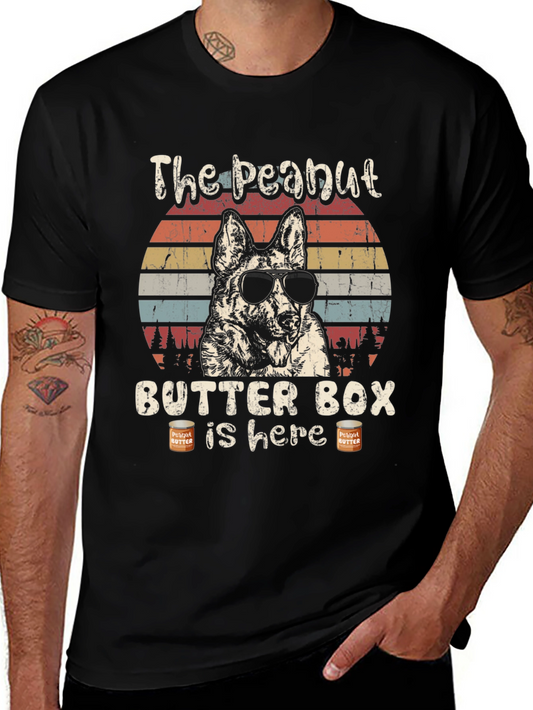 Peanut Butter Box Dog Graphic T-Shirt