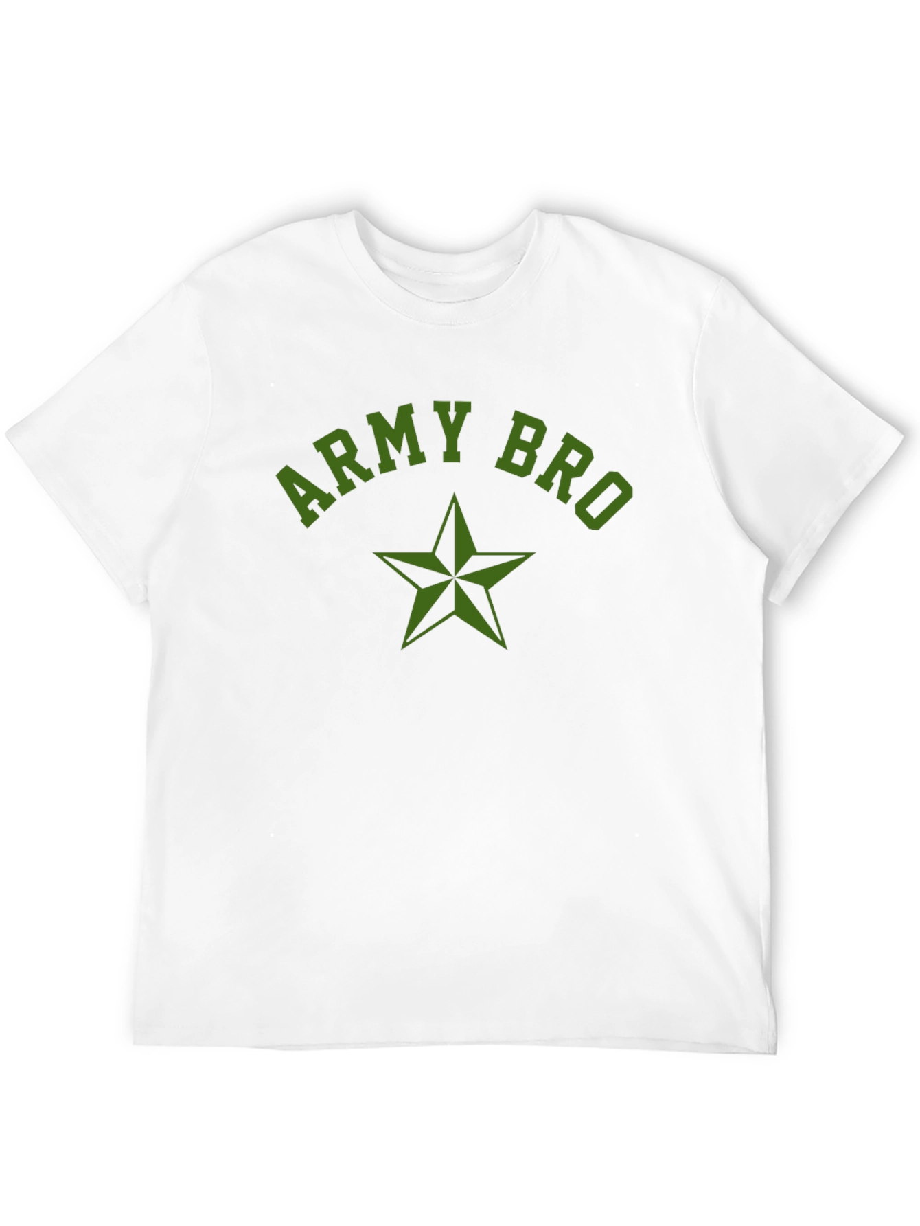 Army Bro Black T-Shirt with Star