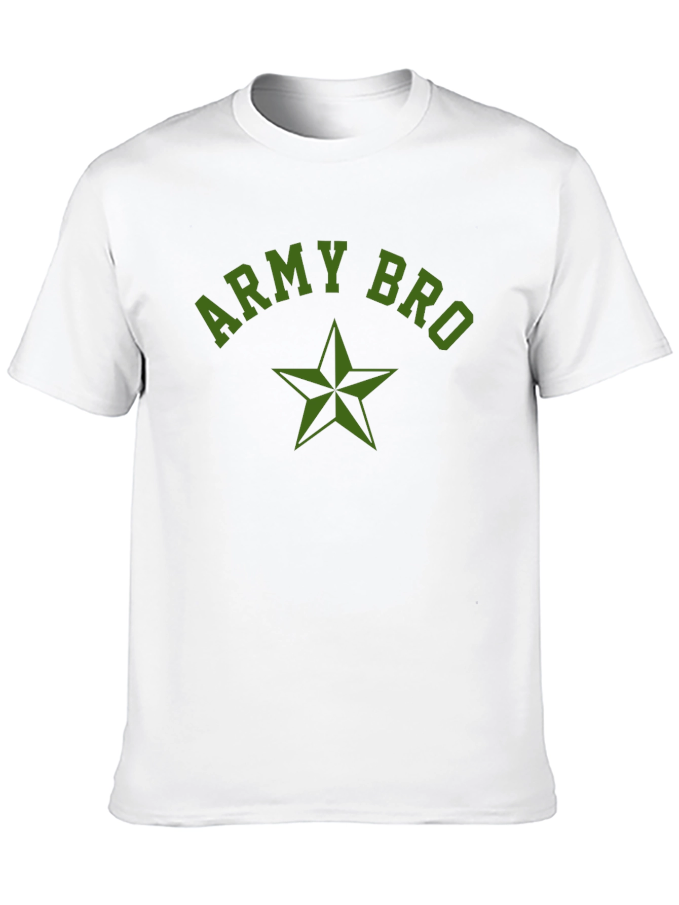 Army Bro Black T-Shirt with Star