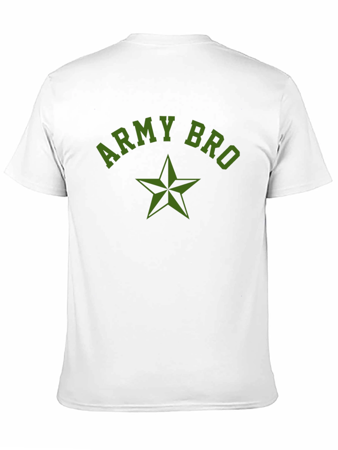 Army Bro Black T-Shirt with Star