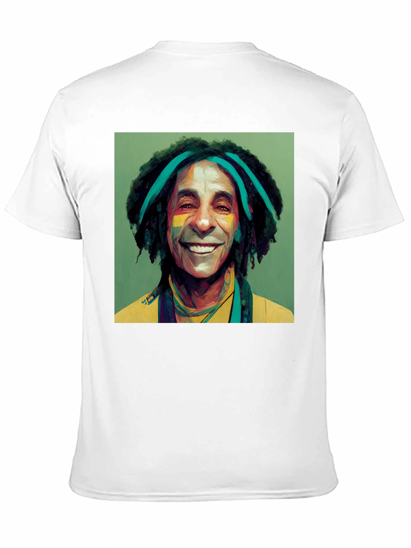 Reggae Artist Graphic Tee - Black Cotton Blend