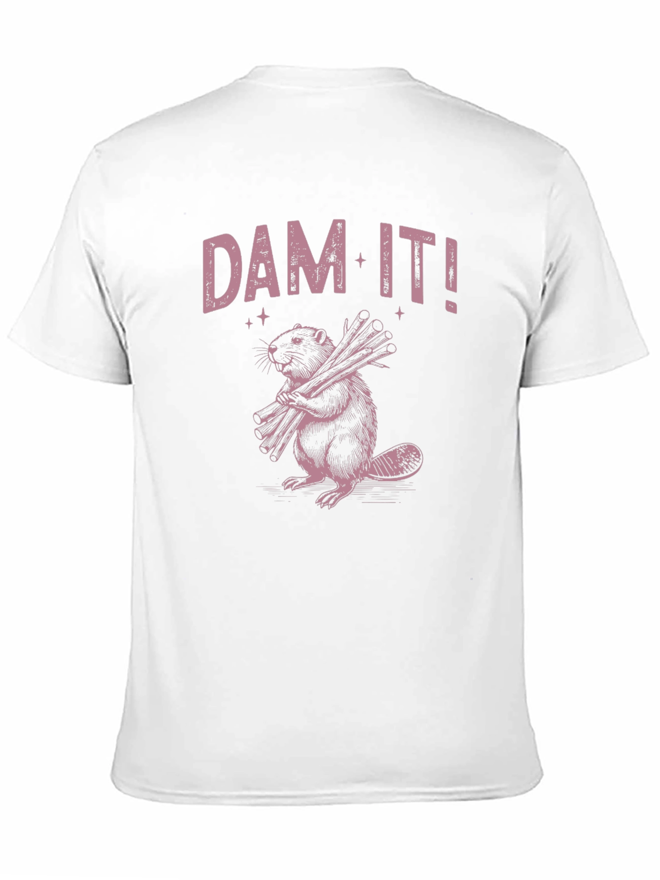 Dam It! Beaver Graphic Black T-Shirt