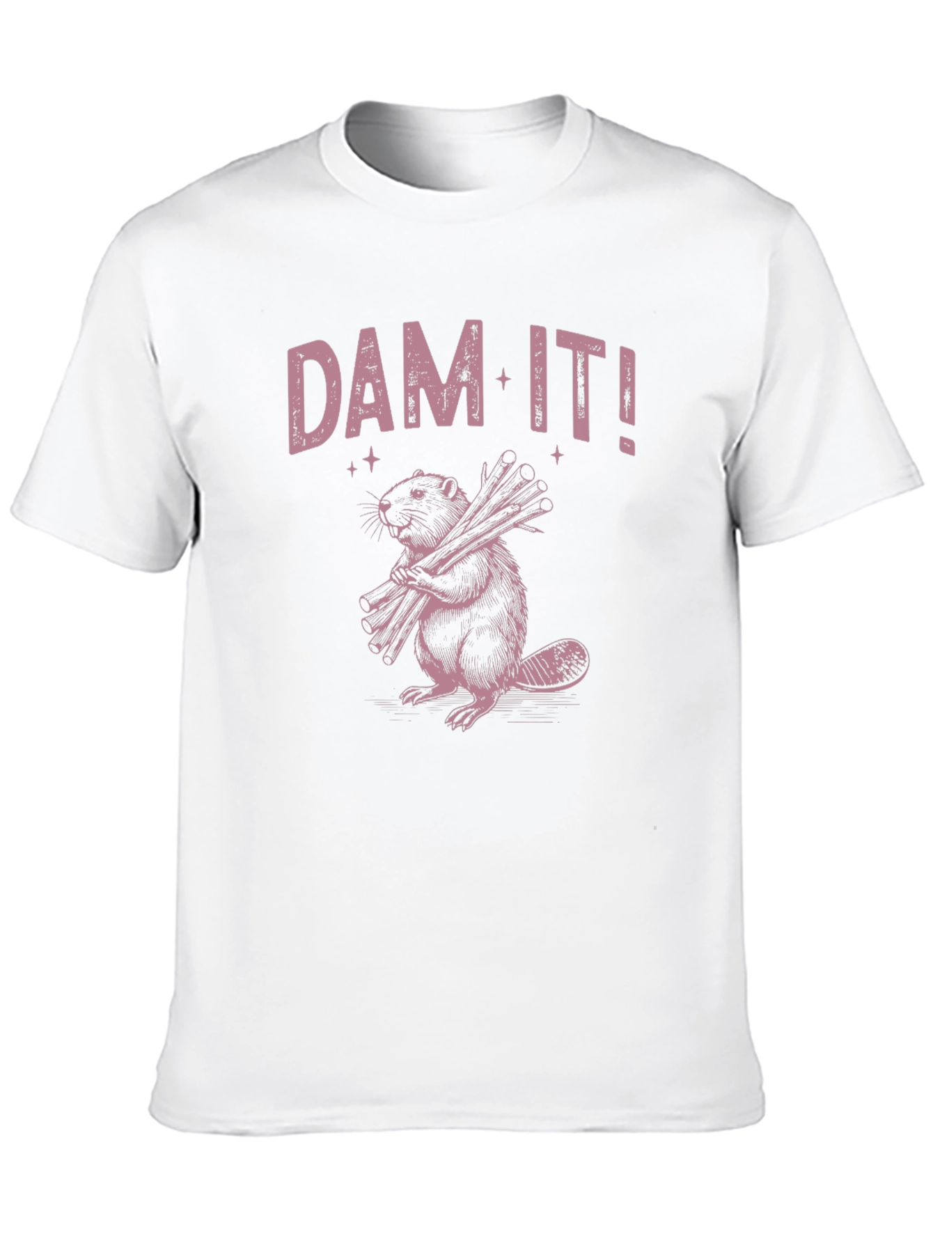 Dam It! Beaver Graphic Black T-Shirt