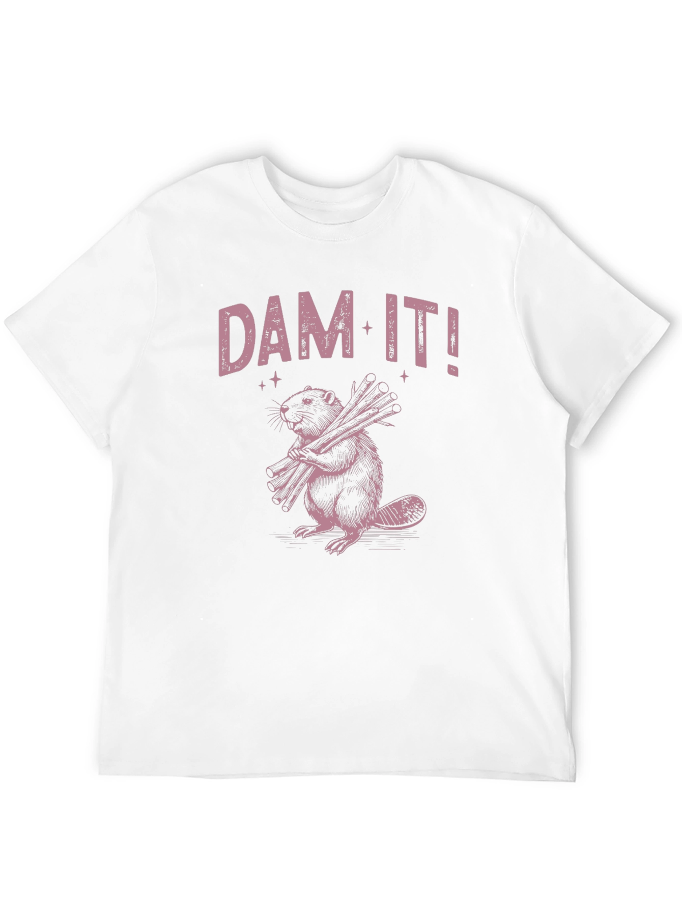 Dam It! Beaver Graphic Black T-Shirt