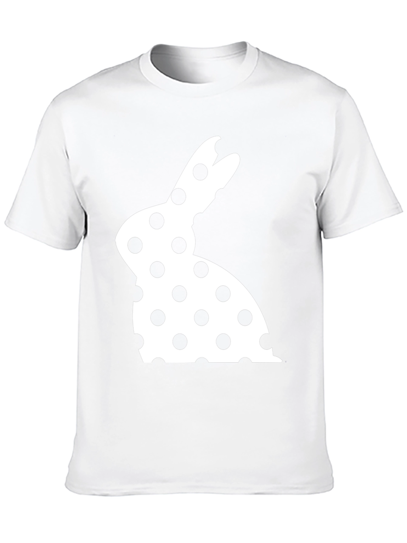 Polka Dot Easter Bunny T-Shirt - Black