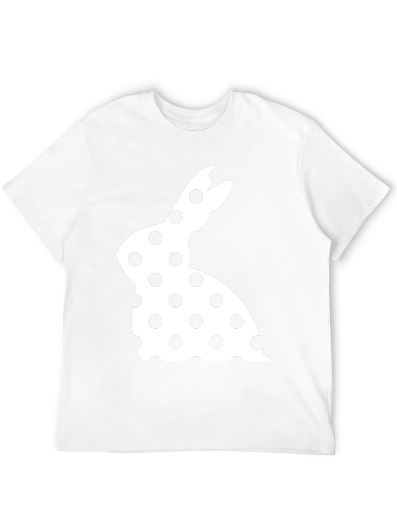 Polka Dot Easter Bunny T-Shirt - Black