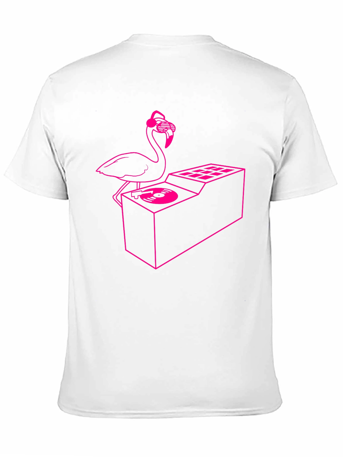 DJ Flamingo Graphic Tee - Cool & Unique Design